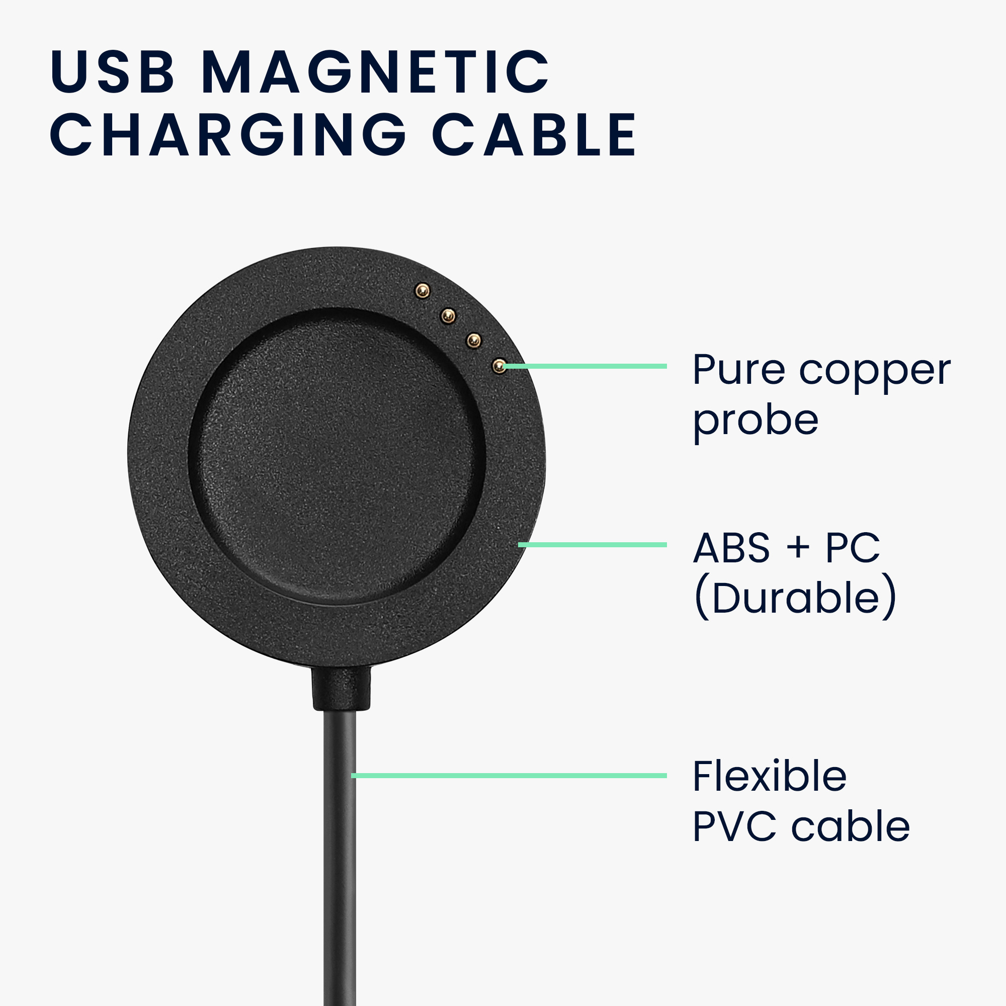 Nabíjecí kabel kwmobile pro Xiaomi Watch S4 Sport, černá