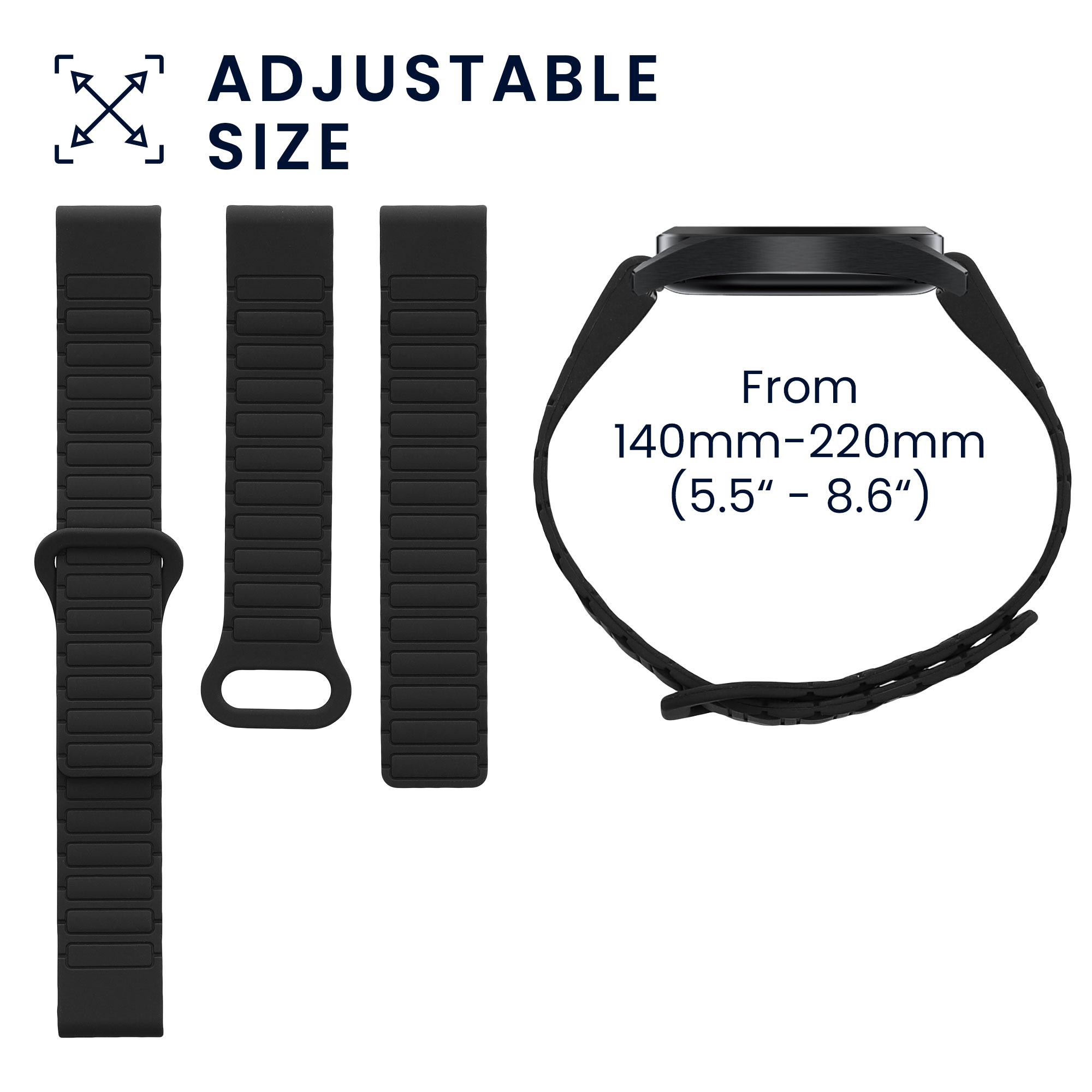 Magnetický řemínek Garmin Fenix kwmobile černé