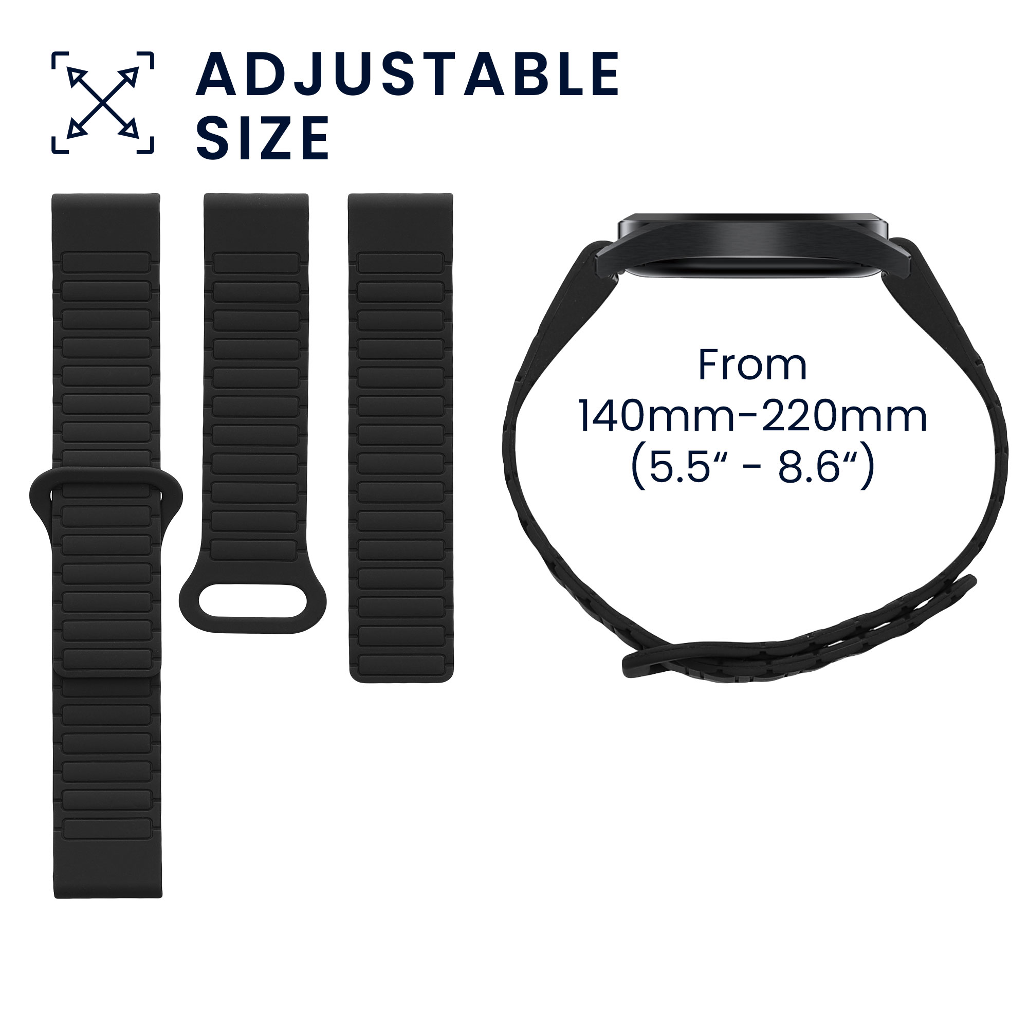 Magnetický řemínek Garmin Fenix kwmobile černé
