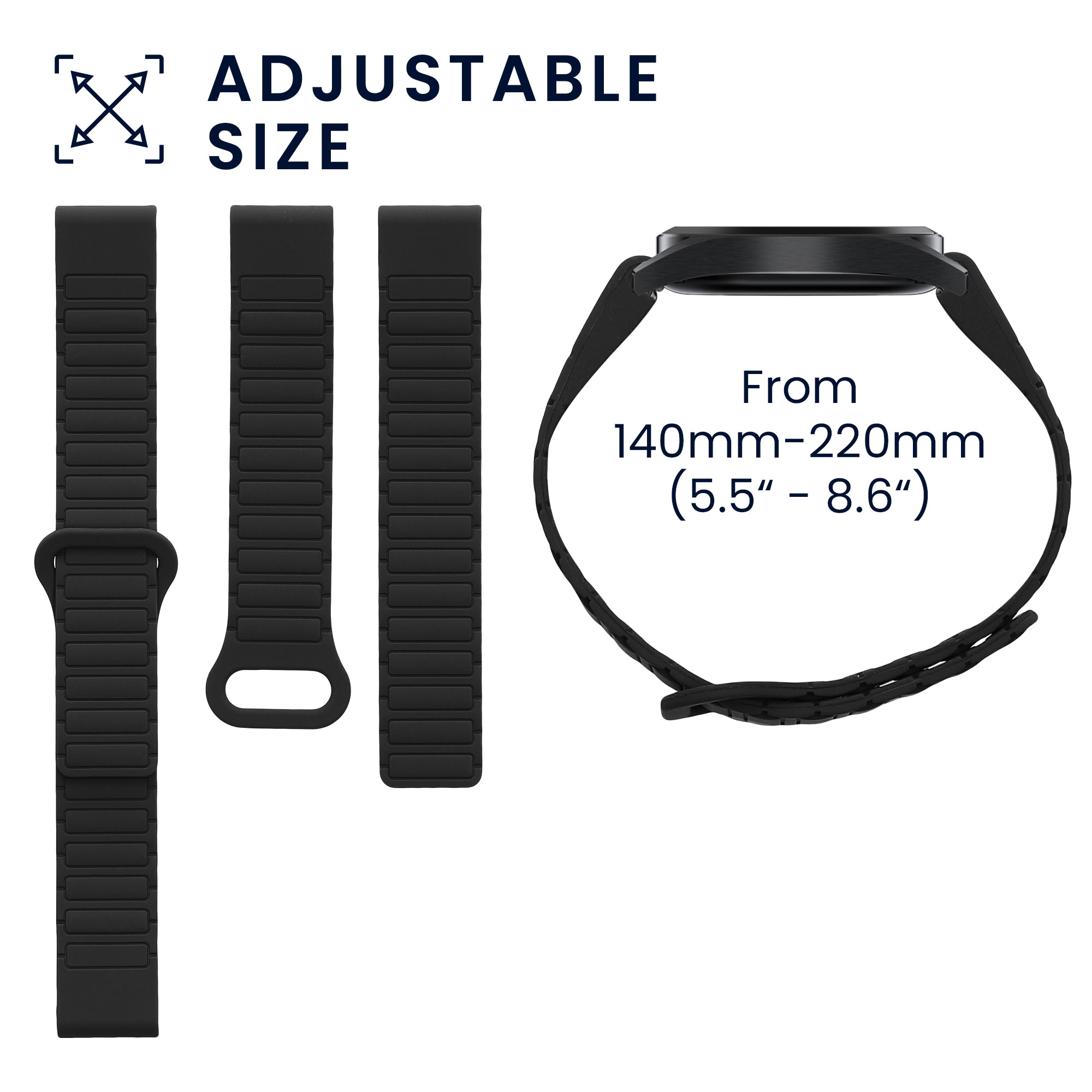 Magnetický řemínek Garmin Fenix kwmobile černé