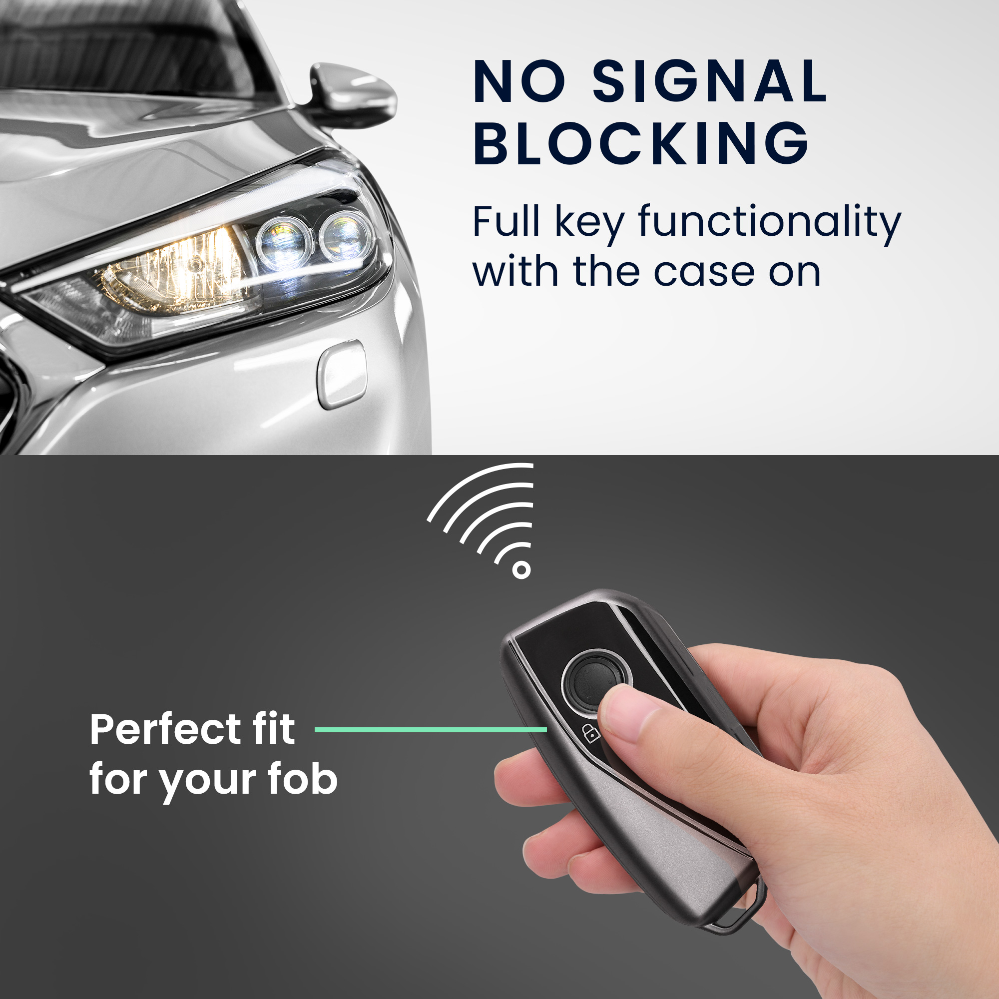 Obal na klíč od auta pro BMW X7 X1 U11 iX ix1 7 Series G07 I7 klíč od auta kwmobile TPU - matná černá / černá