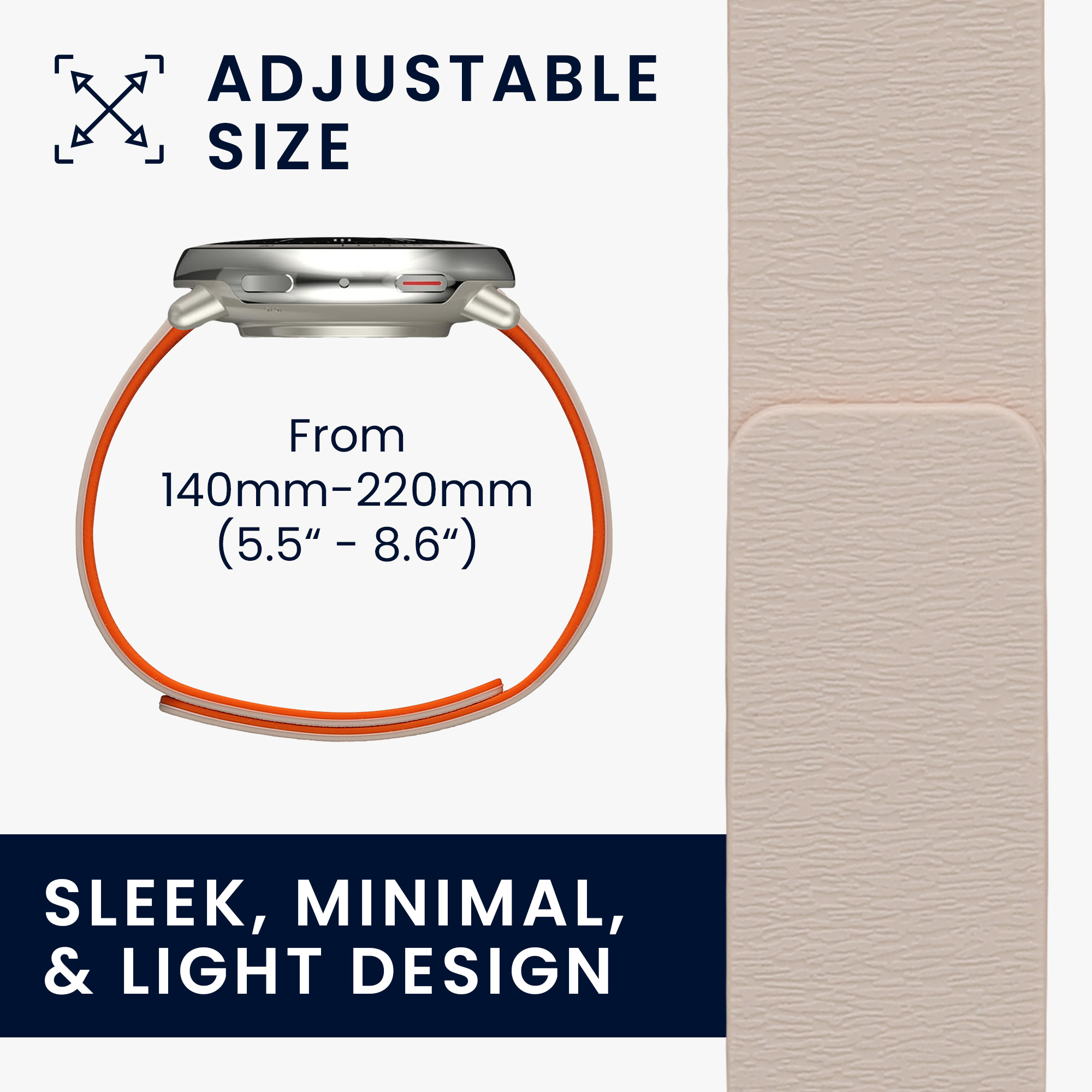 Řemínek 20mm Amazfit Active 2/2 Square/Active Edge/Bip 3/GTS... 20mm kwmobile TPU 21.6 cm