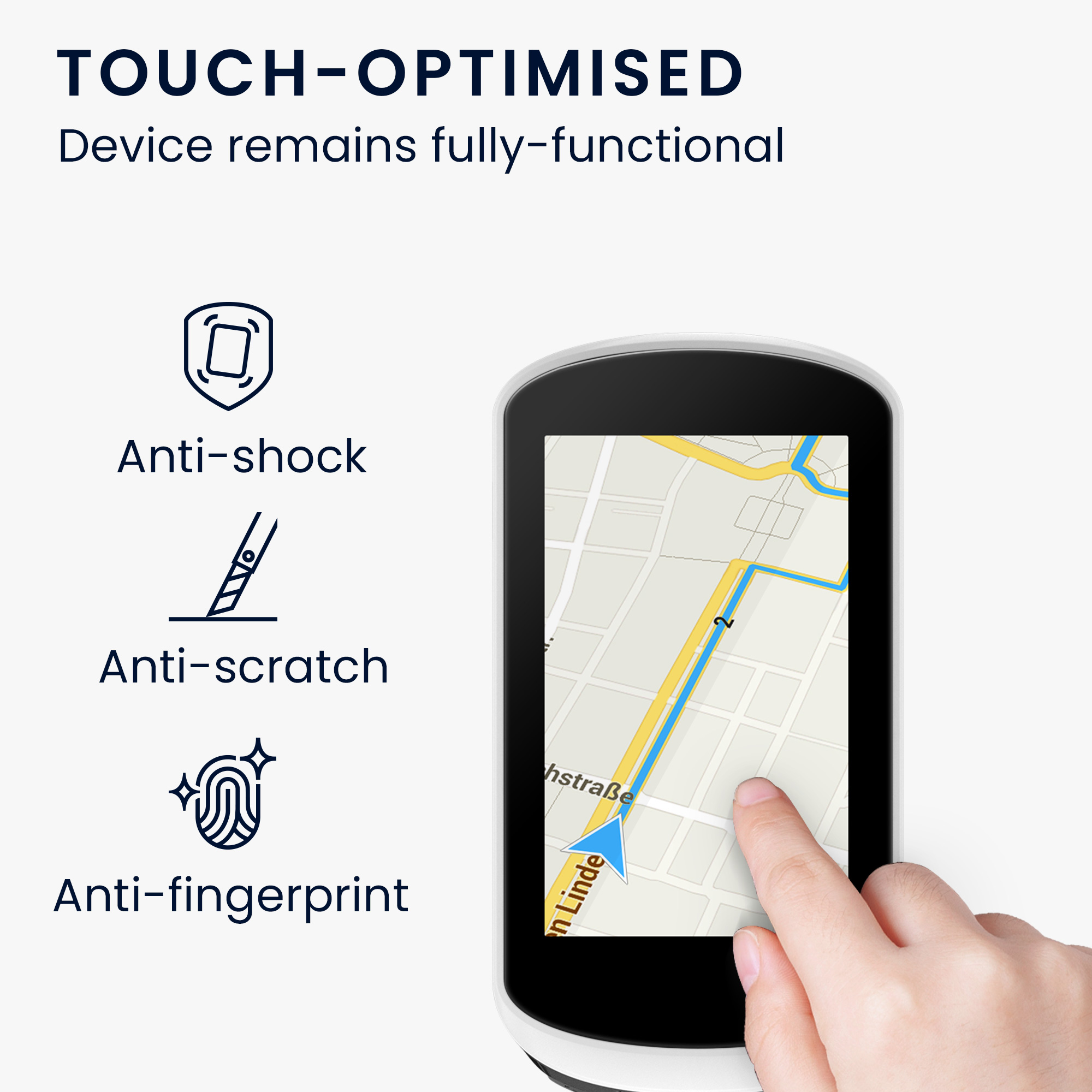 Ochranná fólie cyklo GPS Wahoo ELEMNT Bolt kwmobile 2 ks transparentní
