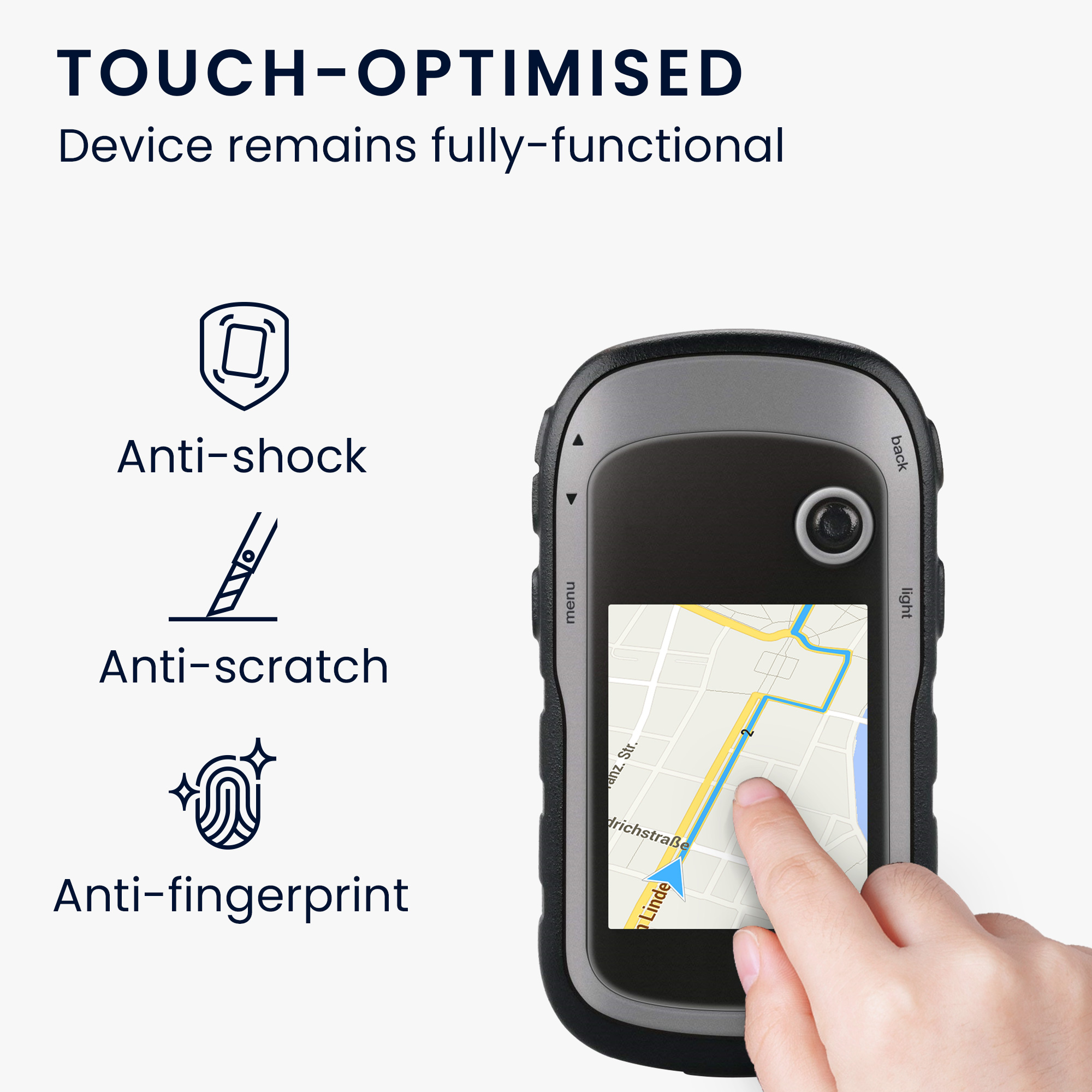 Ochranné fólie Garmin eTrex kwmobile 2 ks čiré