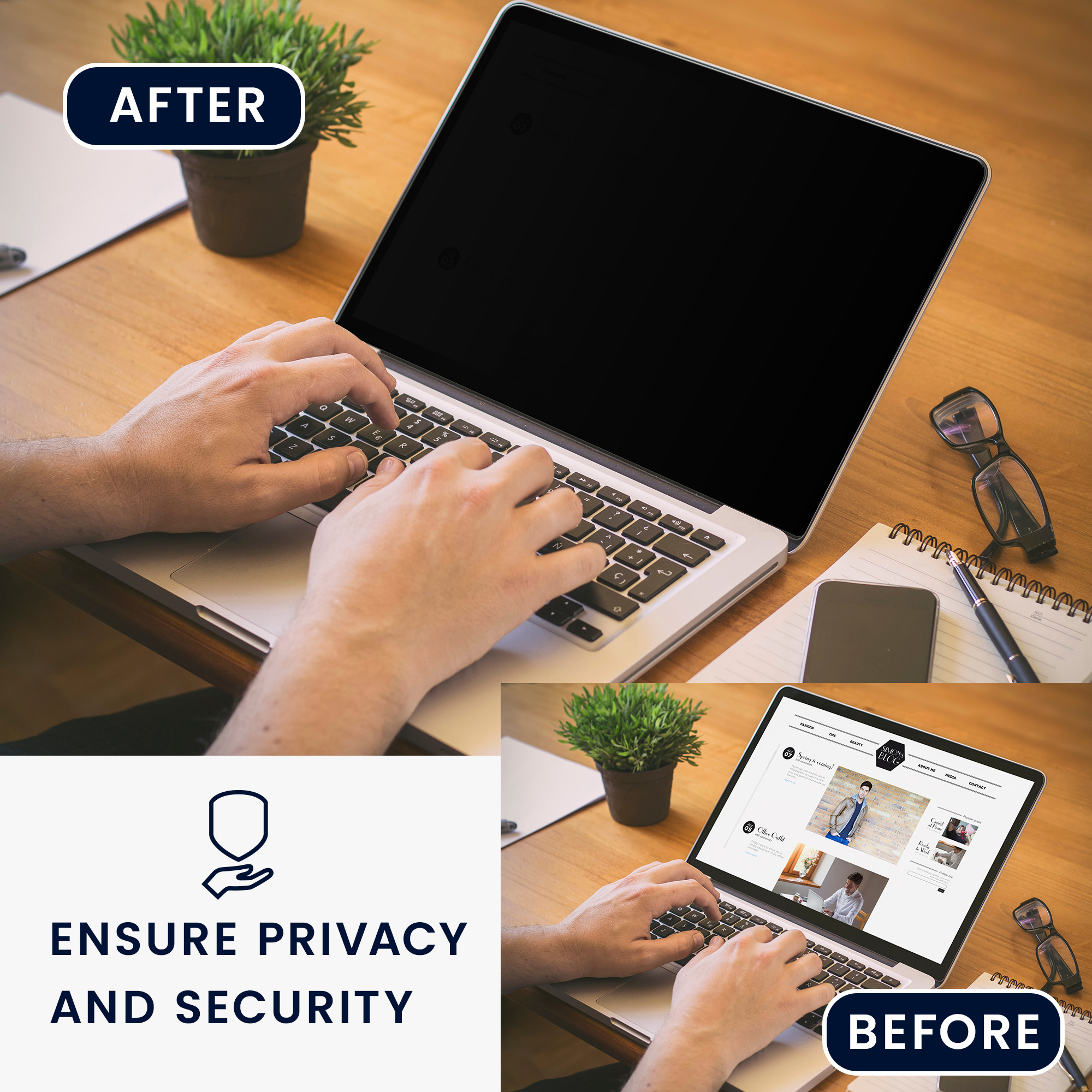 Privacy fólie na notebook kwmobile pro Apple MacBook Pro 14" (2021) A2442