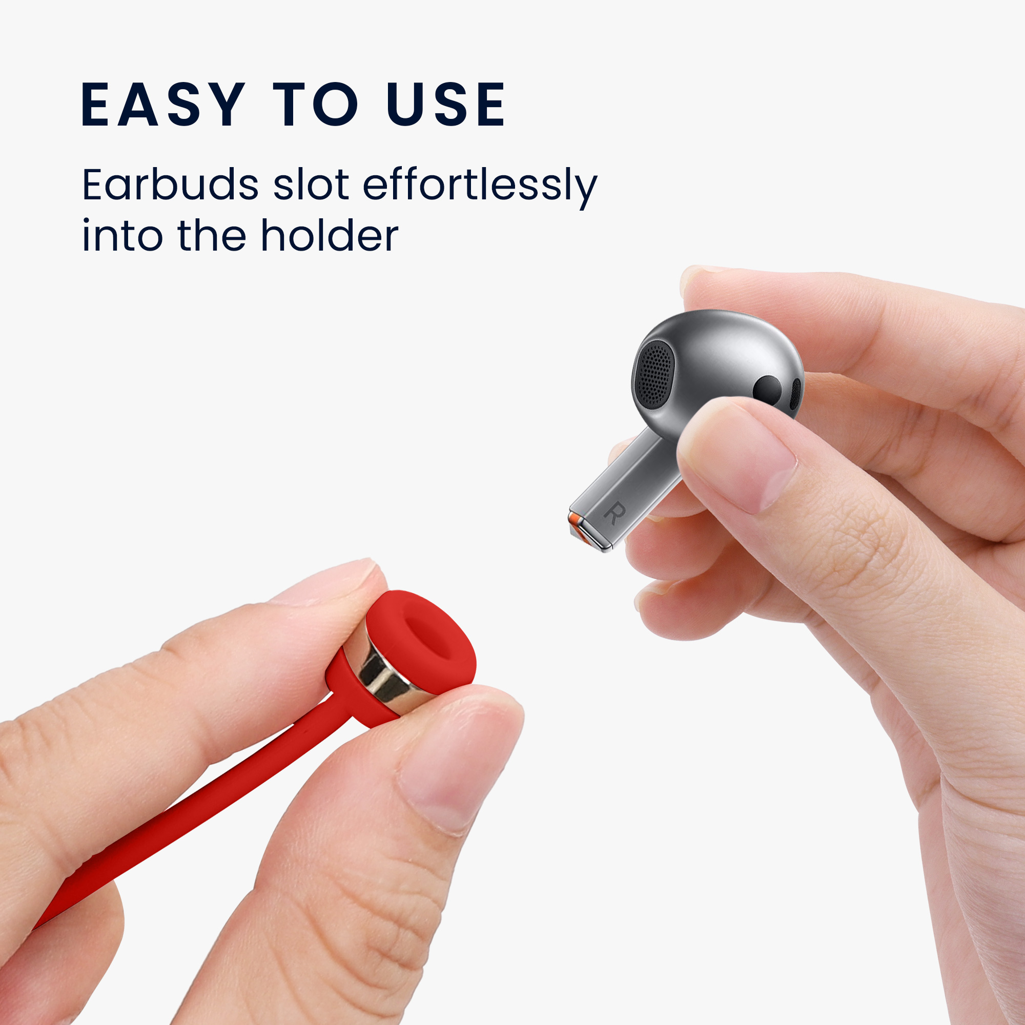 Šňůrka na sluchátka Samsung Galaxy Buds 3 / Soundcore P20i / Wave Beam / Fun Air Pro 4 kwmobile červený