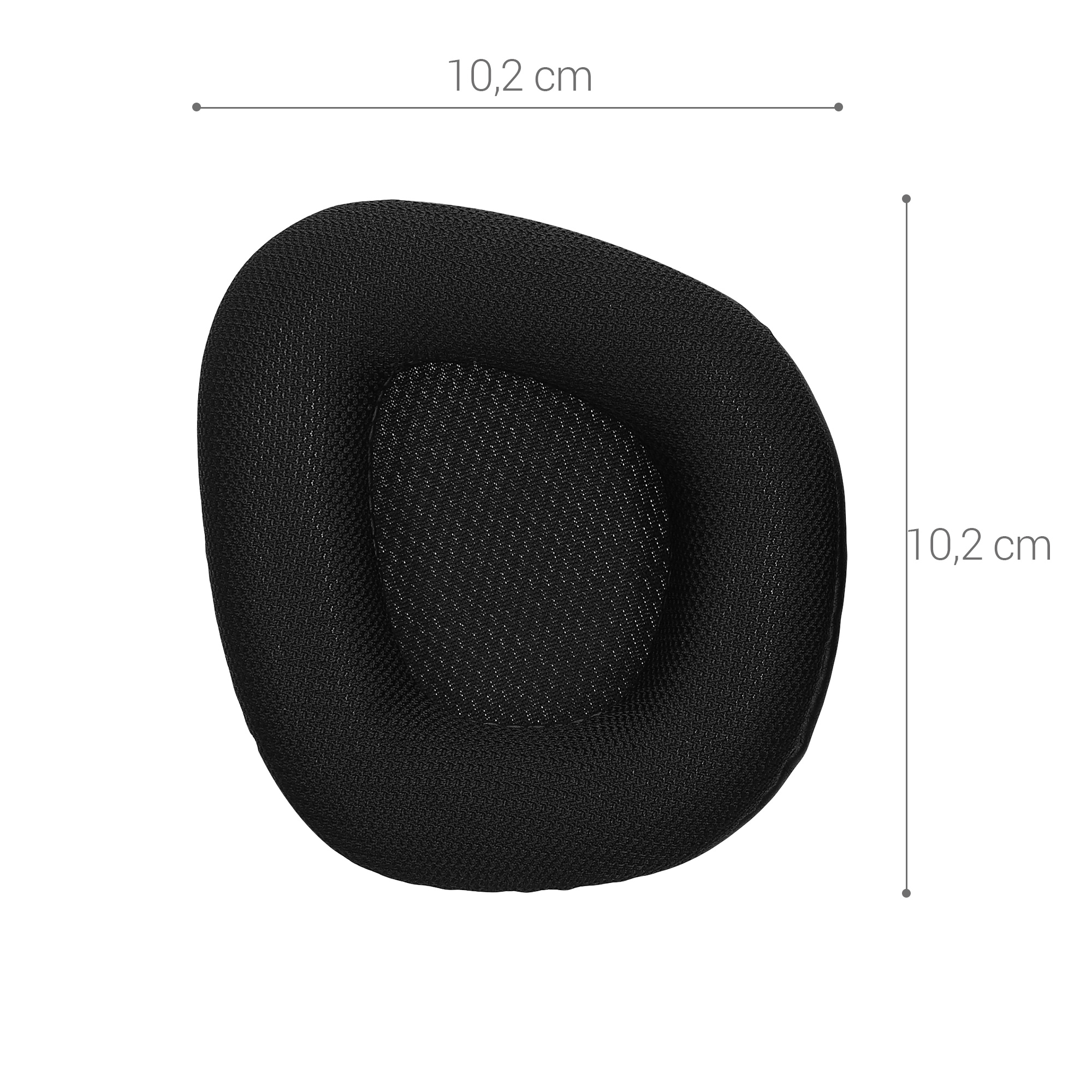 Náušníky kwmobile pro Corsair Void v2 / Void Elite Surround / Void Pro - 2 ks, černá