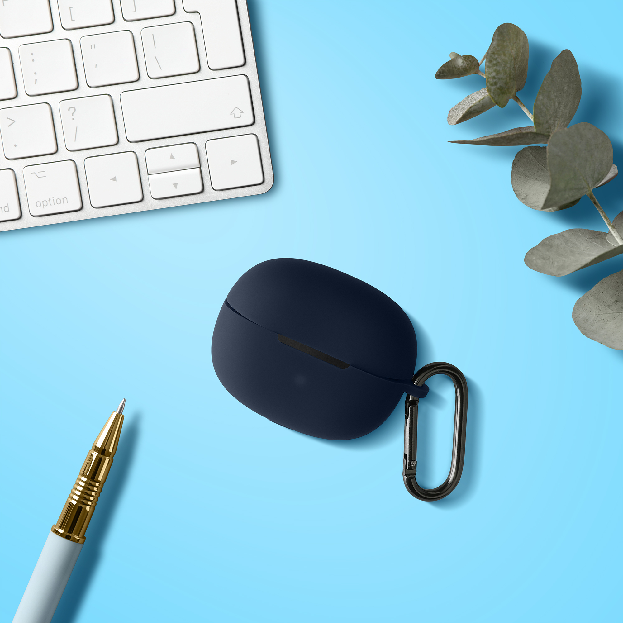 Pouzdro na sluchátka kwmobile pro Shokz OpenDots ONE, tmavě modrá