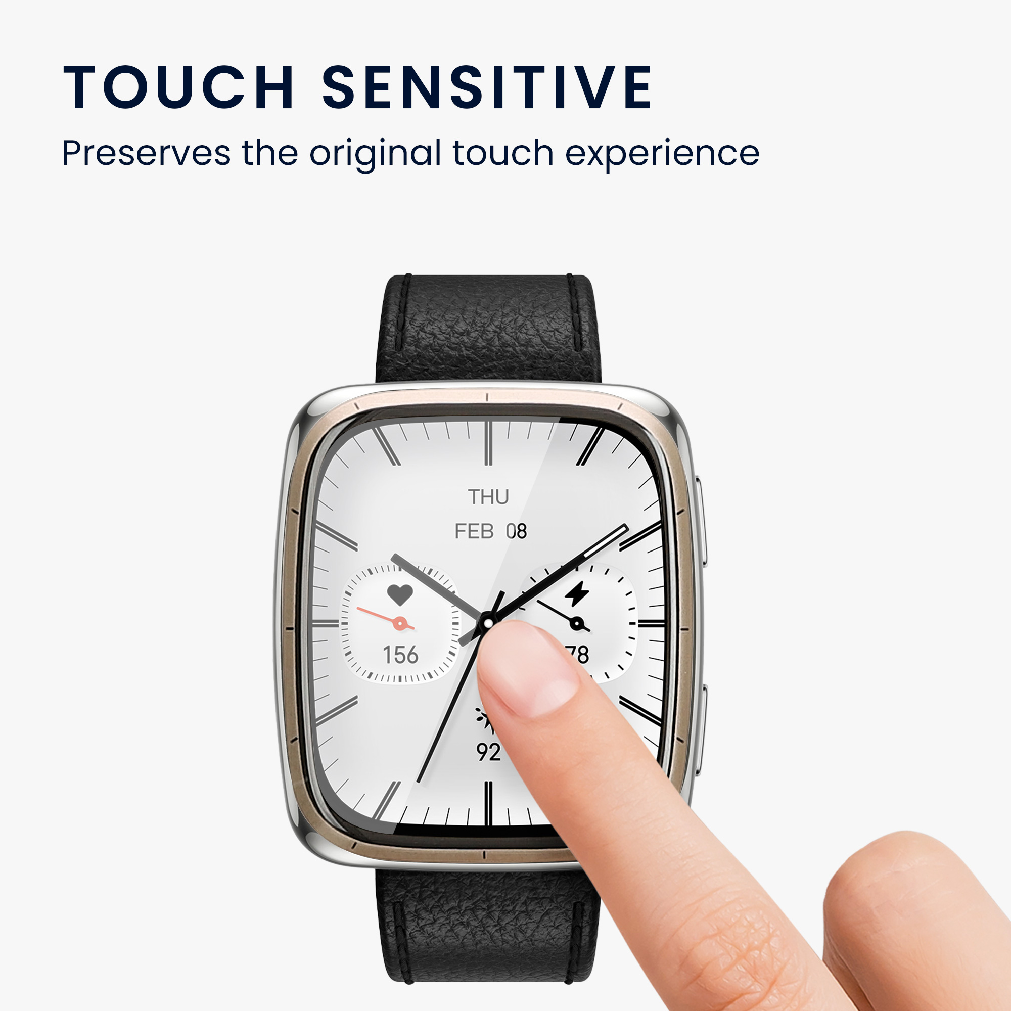 Sada 2 Ochranná fólie pro Amazfit Active 2 Square kwmobile