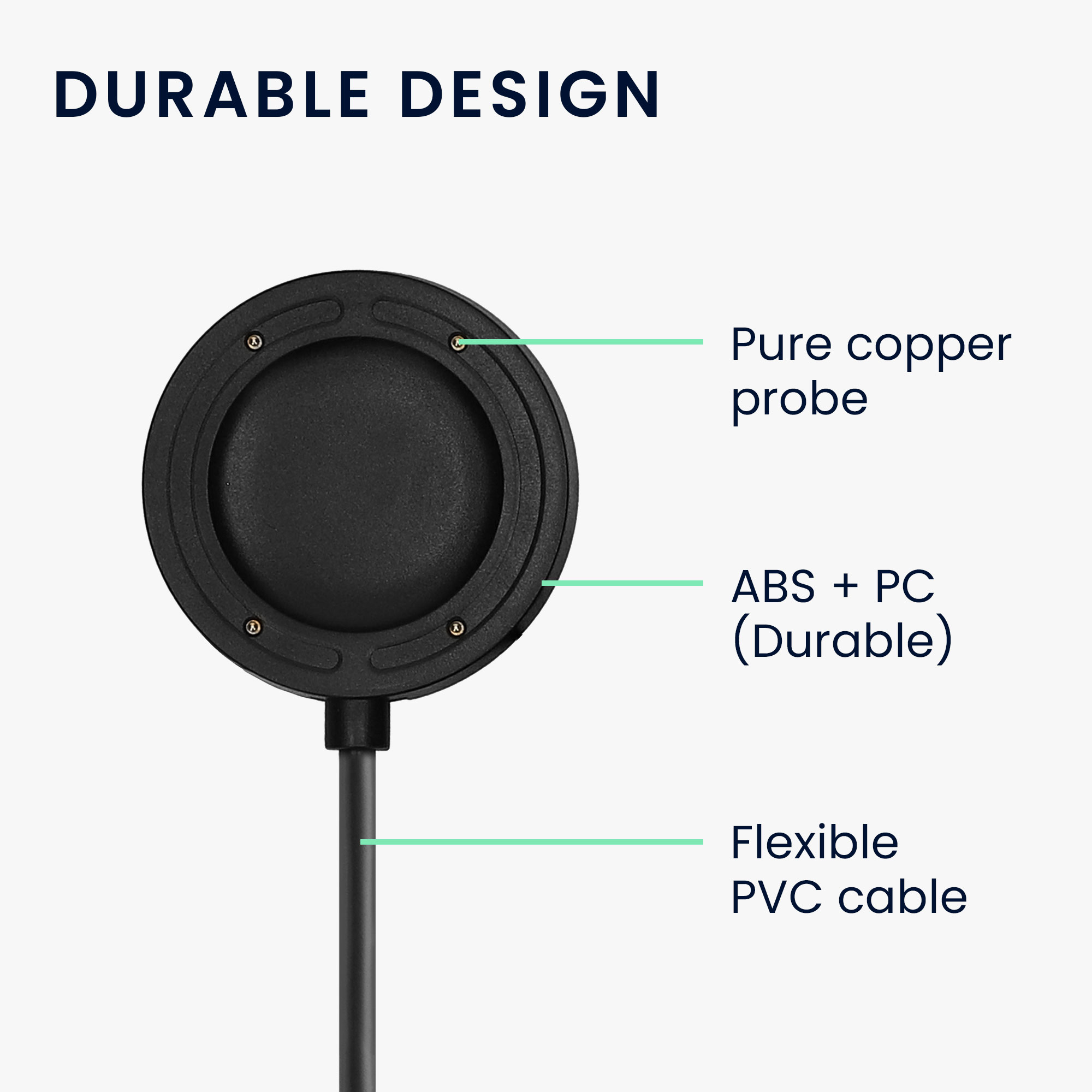 USB-C nabíjecí kabel pro chytré hodinky pro Suunto Run GPS kwmobile - černá