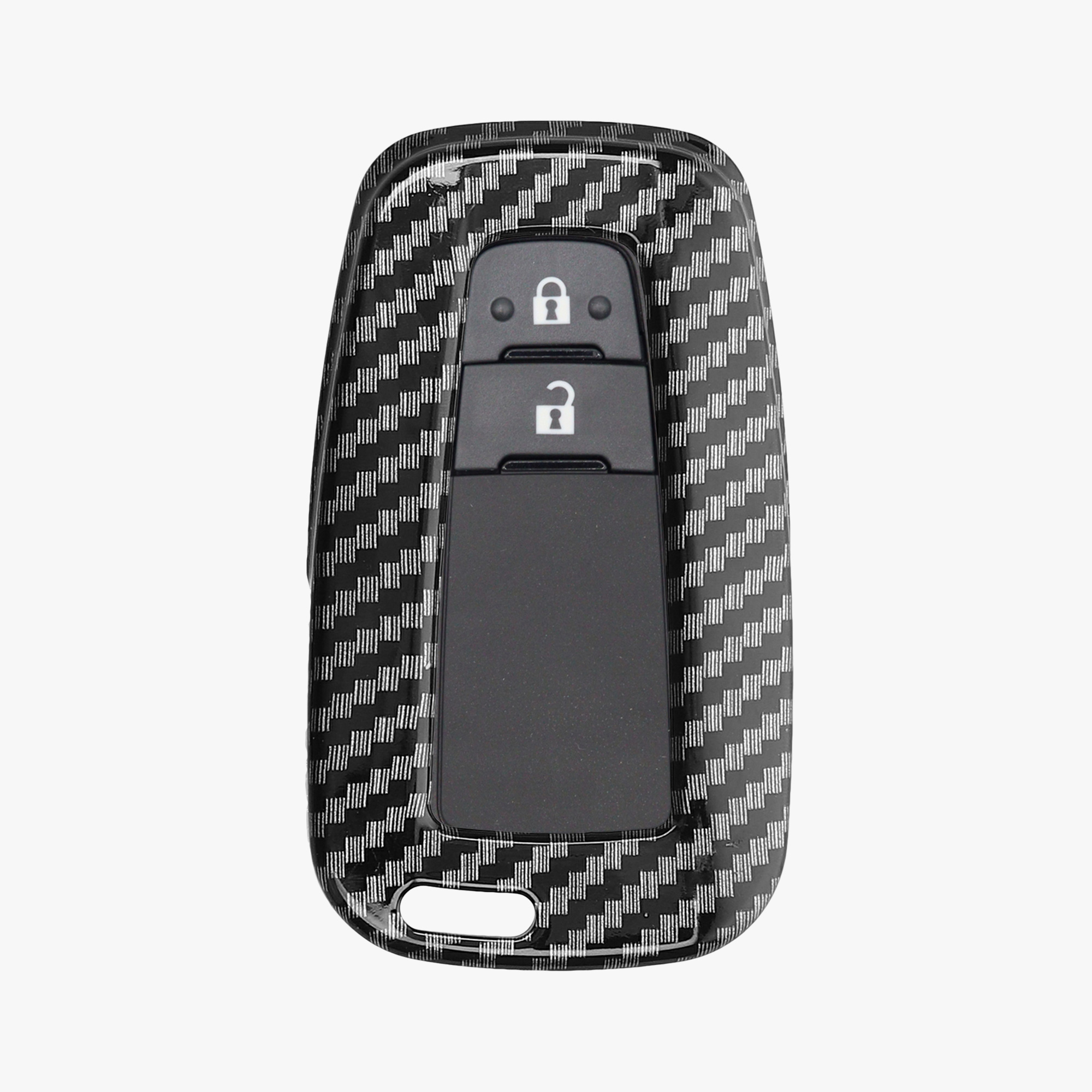 Pouzdro na klíč od auta Toyota 2 Button Car Key Smart Key kwmobile - karbonově černá