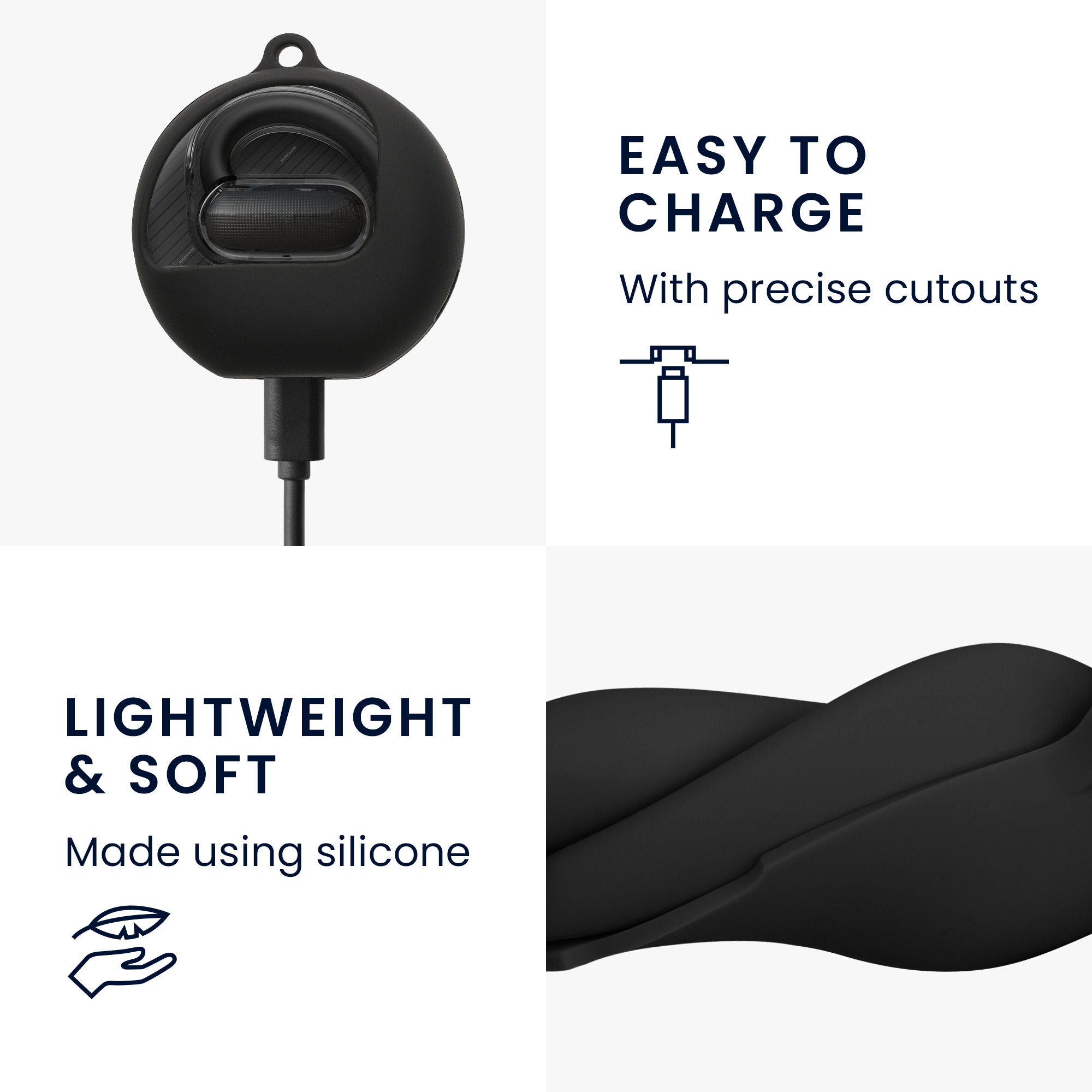 Pouzdro na sluchátka Anker Soundcore V40i kwmobile - černá