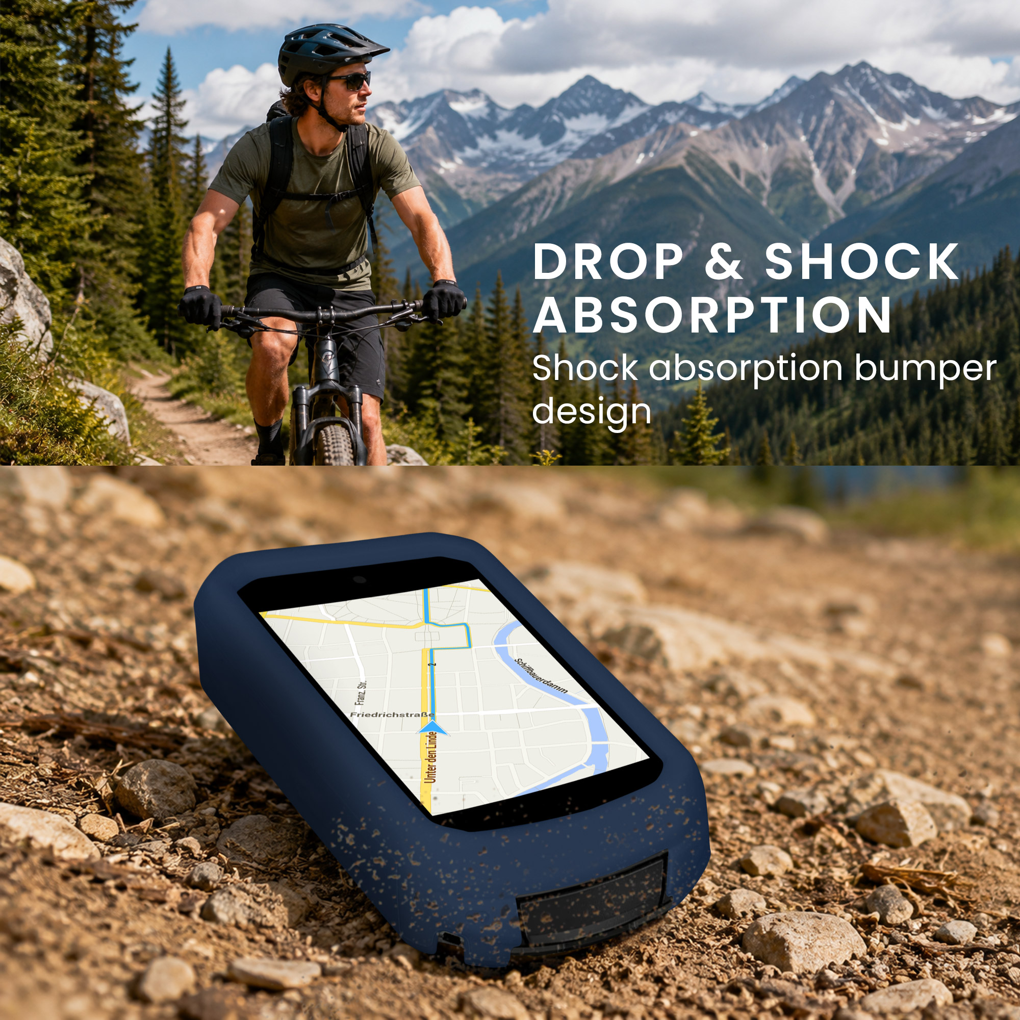 Silikonové pouzdro cyklo GPS Garmin Edge 850 / 550 kwmobile červená