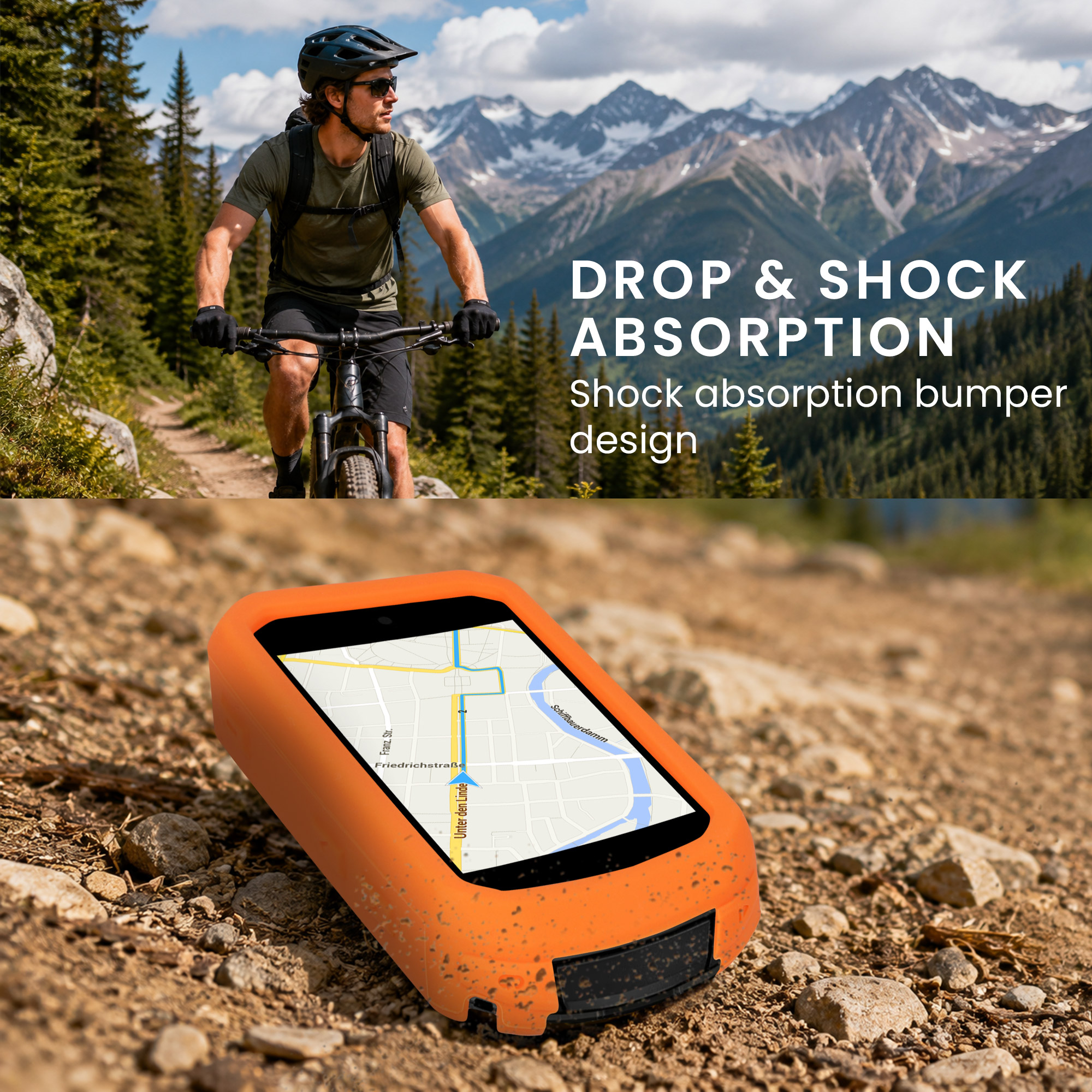 Silikonové pouzdro cyklo GPS Garmin Edge 850 / 550 kwmobile černá