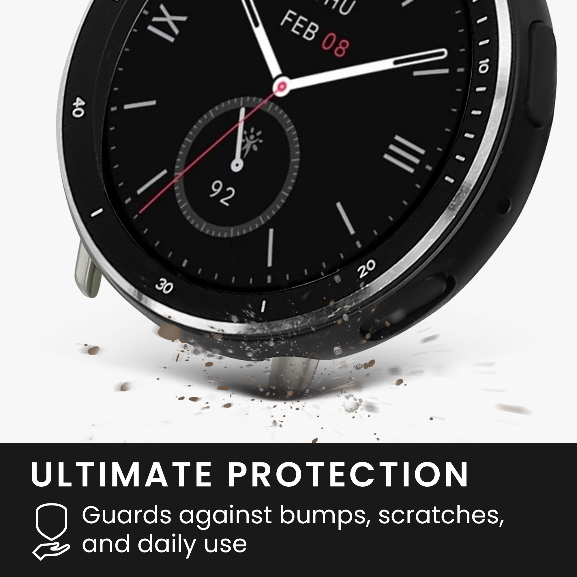 Kovové pouzdro pro Amazfit Active 2 (A2437) kwmobile - černá
