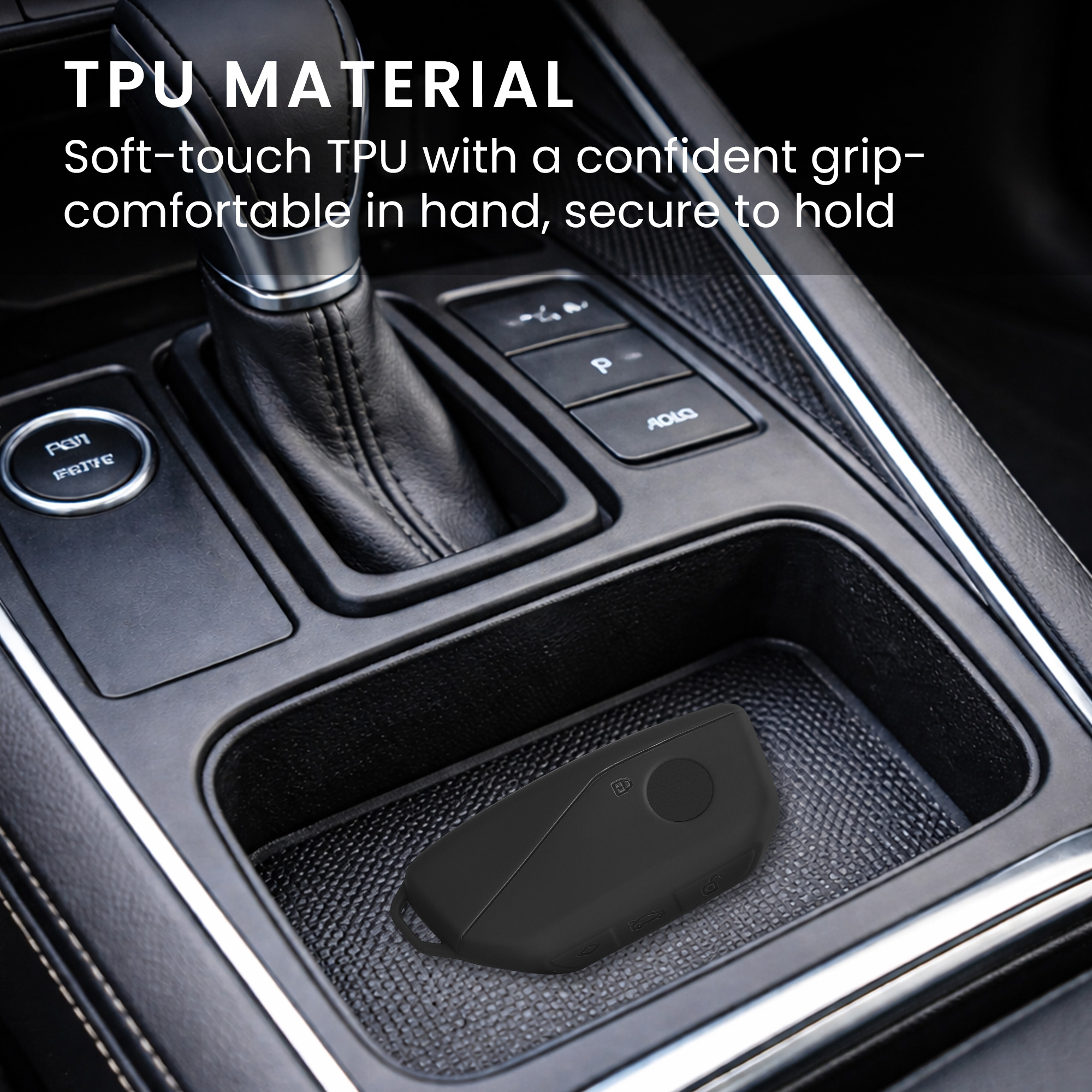 Tpu pouzdro na klíč od auta s kroužkem BMW X7/X1/iX 4 tlačítka Key Ring šedé