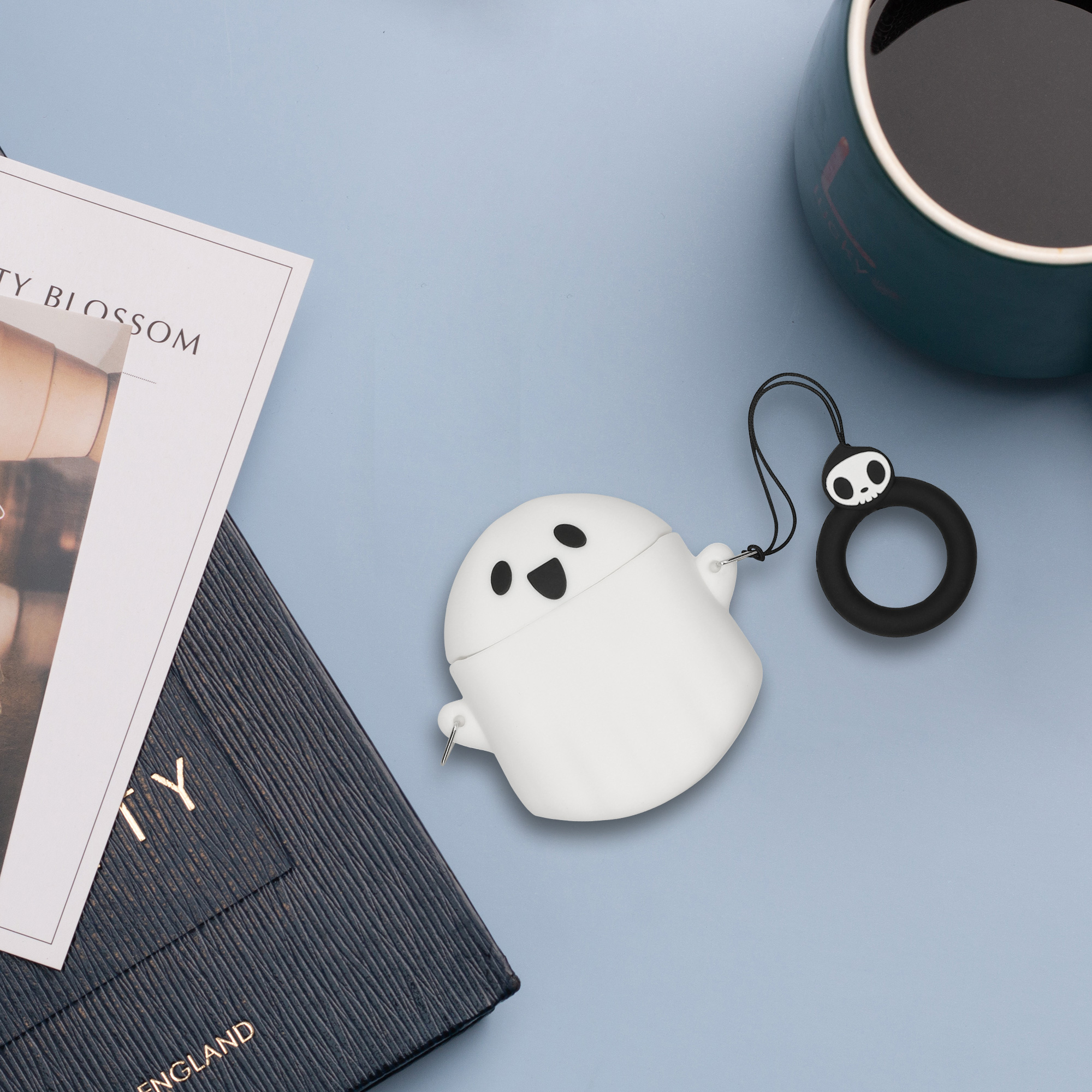 Silikonové pouzdro kwmobile pro Google Pixel Buds Pro 2 - bílá / černá
