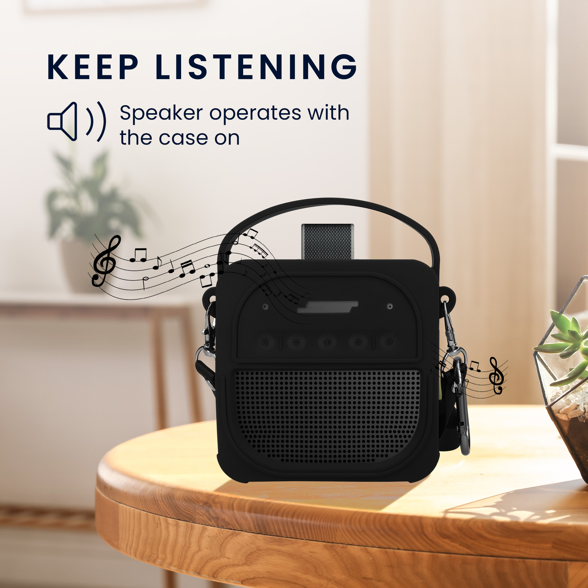 Silikonové pouzdro pro Bose SoundLink Micro Speaker (2nd Gen) kwmobile - obal fólie černá
