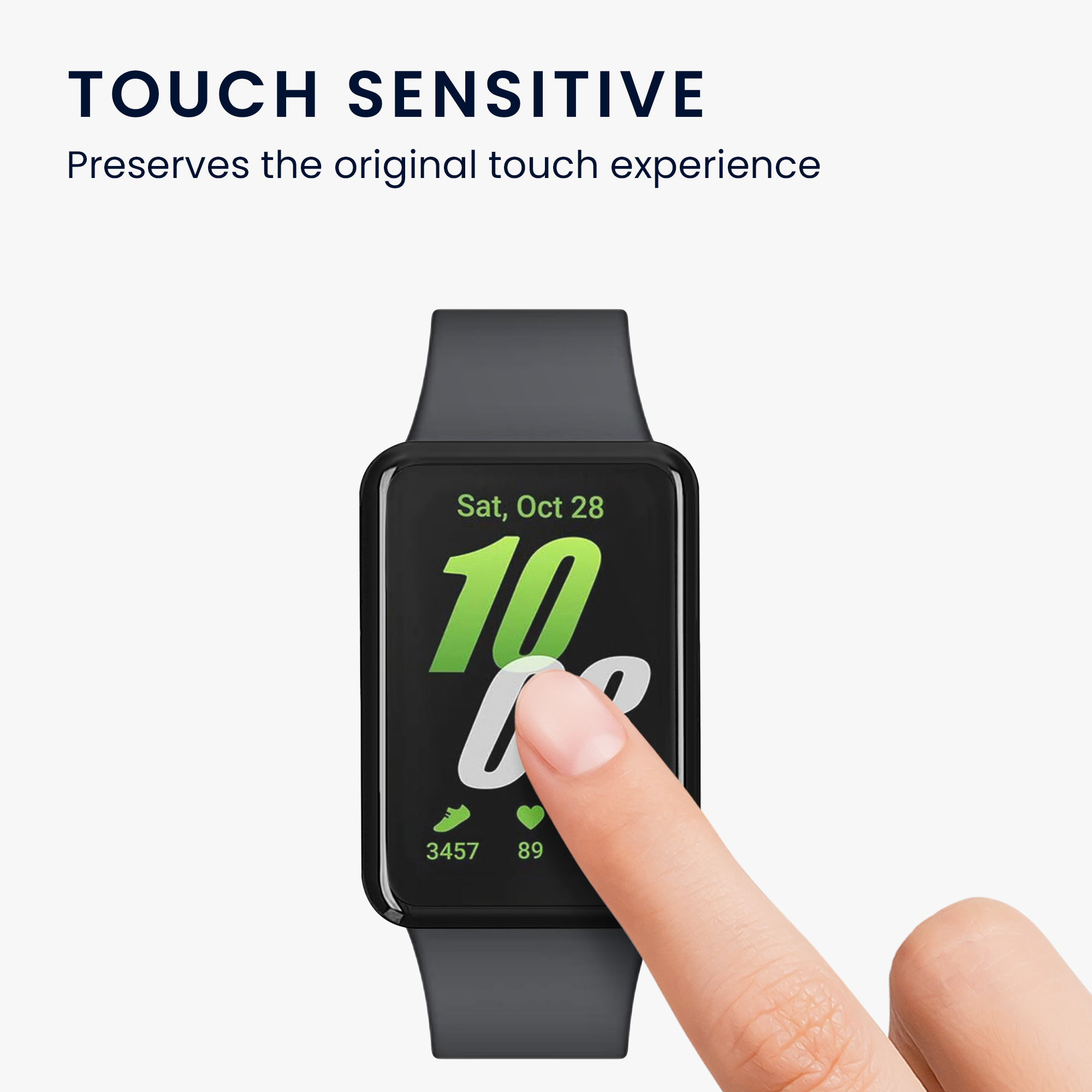 Ochranná fólie pro Samsung Galaxy Fit 3 kwmobile - 2x ochrana pro chytré hodinky, odolná proti otiskům prstů