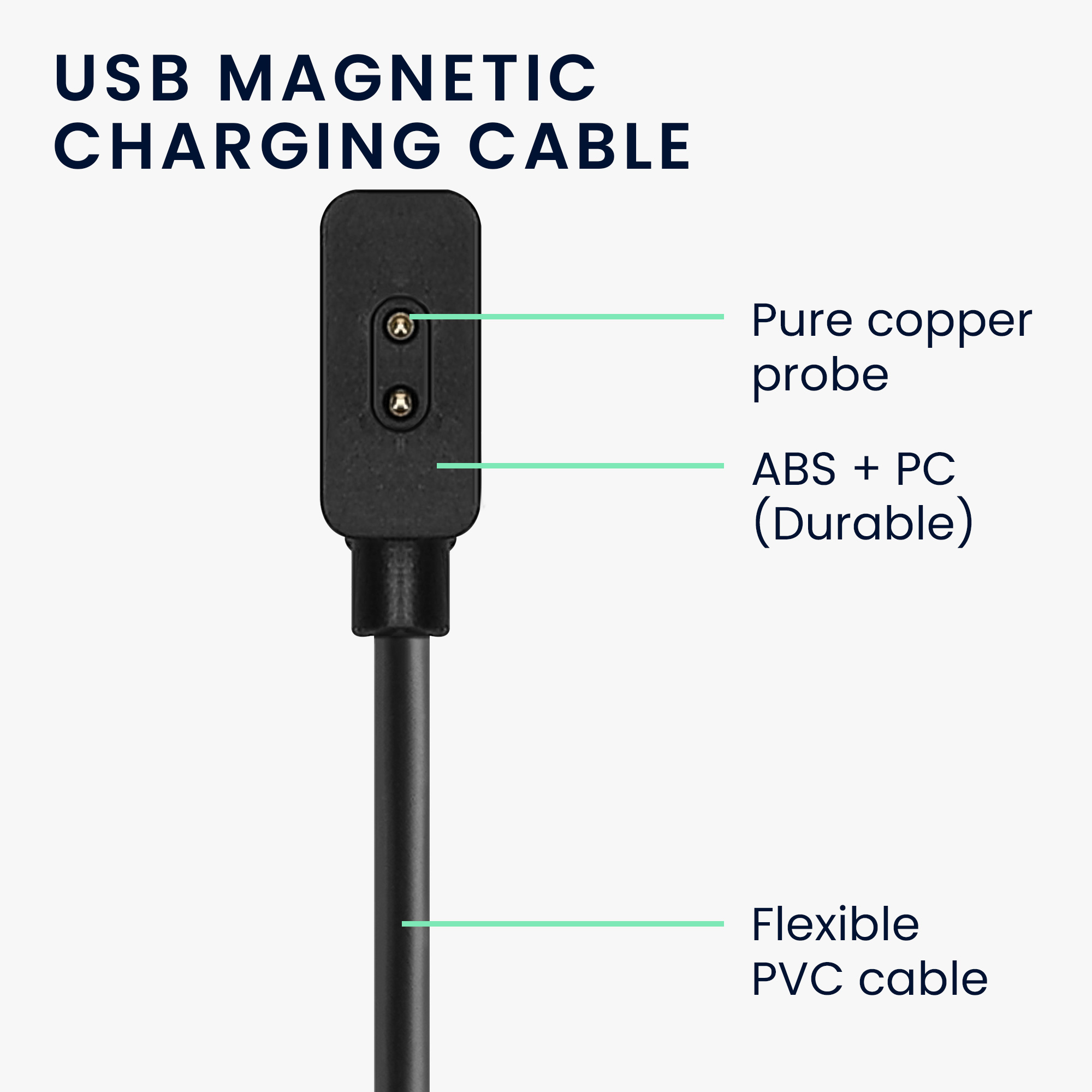 Nabíjecí kabel pro chytré hodinky pro Xiaomi Redmi Watch 5 Active / Watch 5 Lite kwmobile - černá