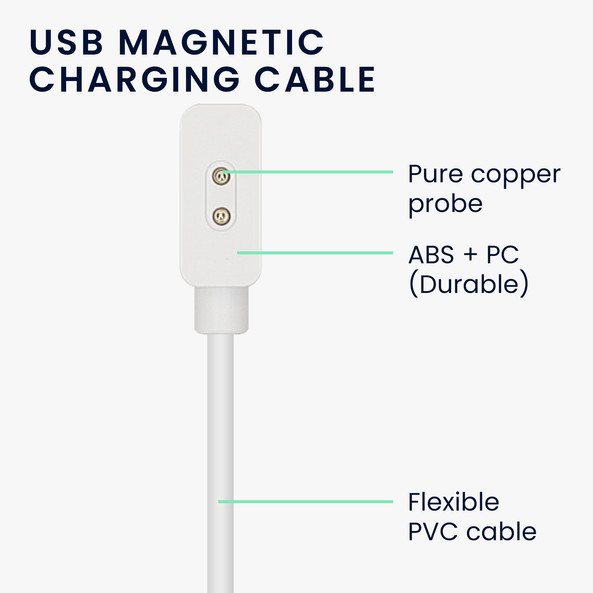 Nabíjecí kabel pro chytré hodinky pro Xiaomi Redmi Watch 5 Active / Watch 5 Lite kwmobile - bílá
