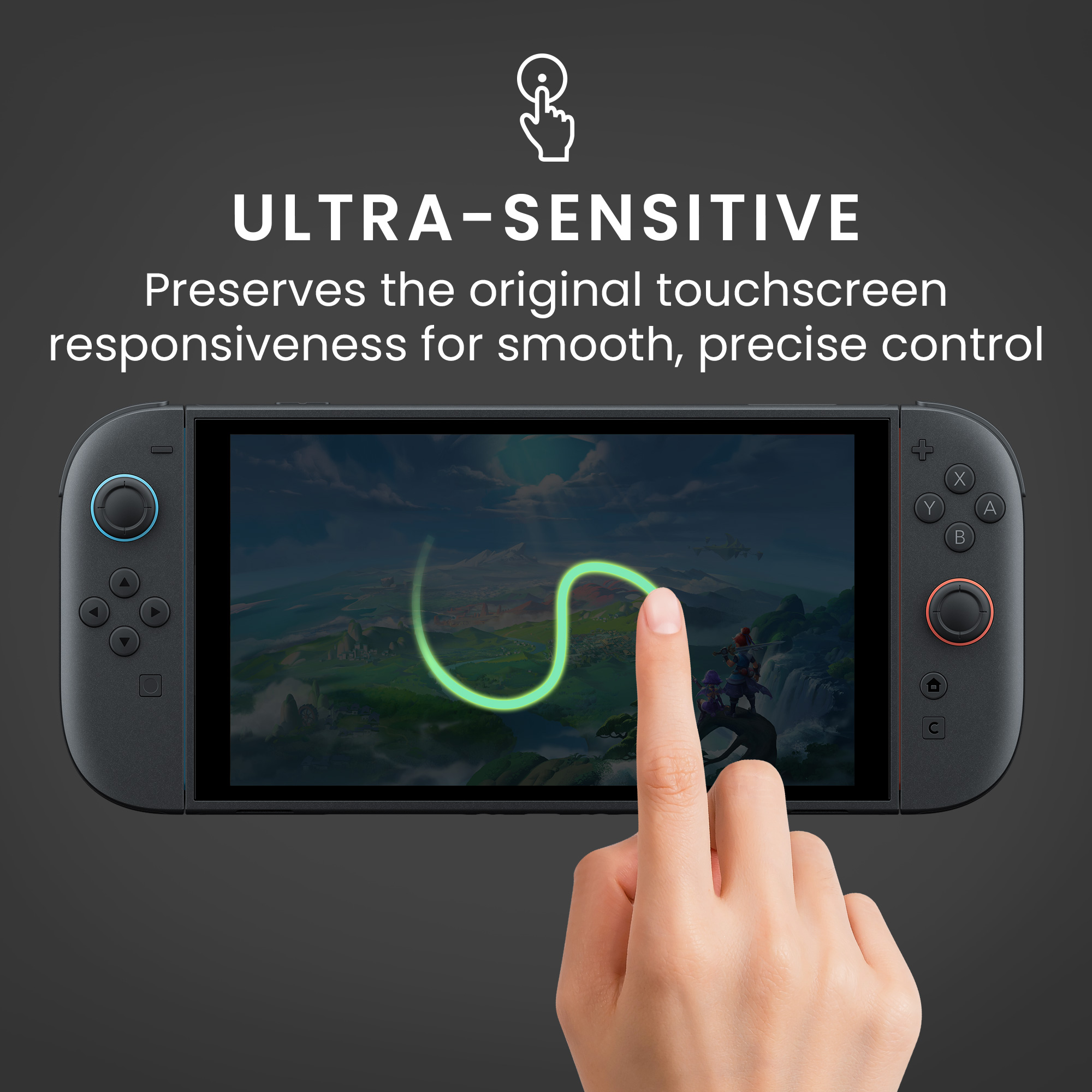 2x Ochranná skla na displej pro Nintendo Switch 2 (2025) kwmobile - ochranná fólie odolná proti poškrábání