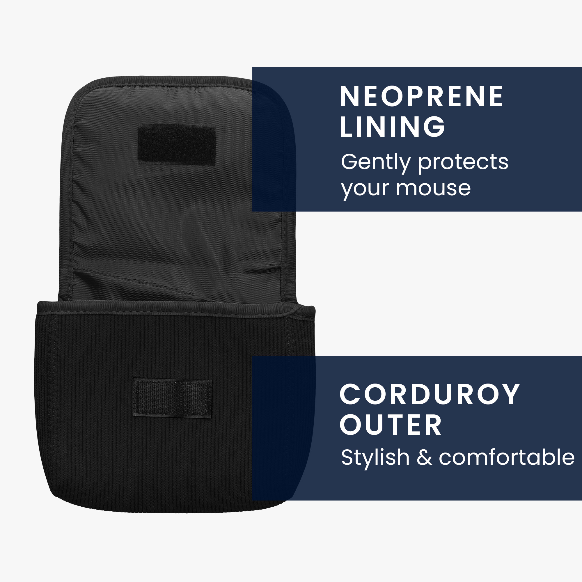 Pouzdro na myš pro Wireless Mouse / Portable SSD / Portable HDD kwmobile neoprenové - černá
