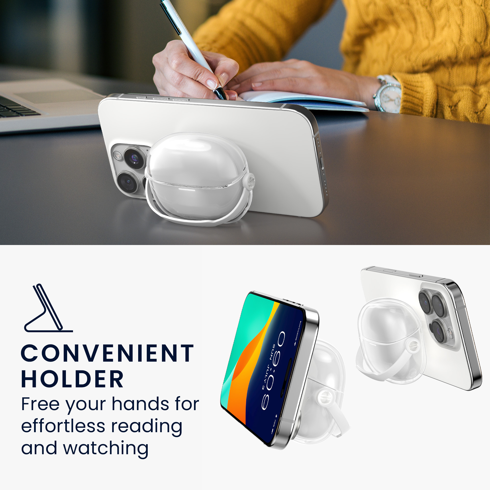 Transparentní pouzdro na sluchátka pro Xiaomi Redmi Buds 8 Pro kwmobile se stojánkem TPU