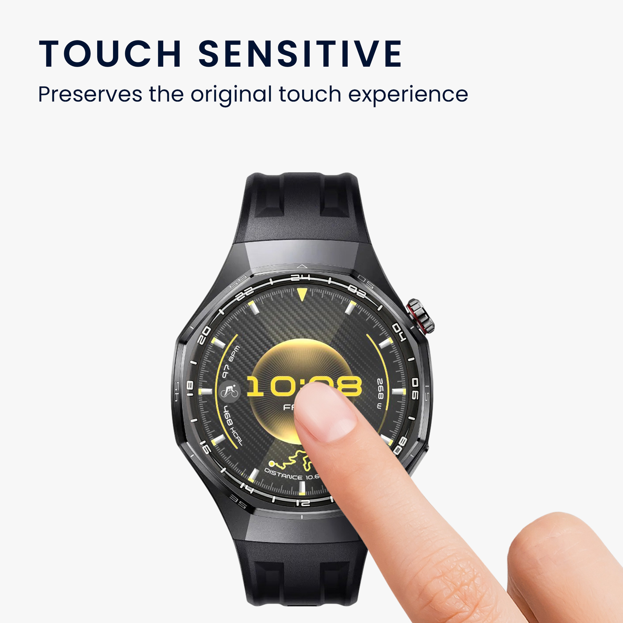 Ochranná fólie pro Huawei Watch GT6 Pro 46mm kwmobile - 2x ochrana pro chytré hodinky, odolná proti otiskům prstů