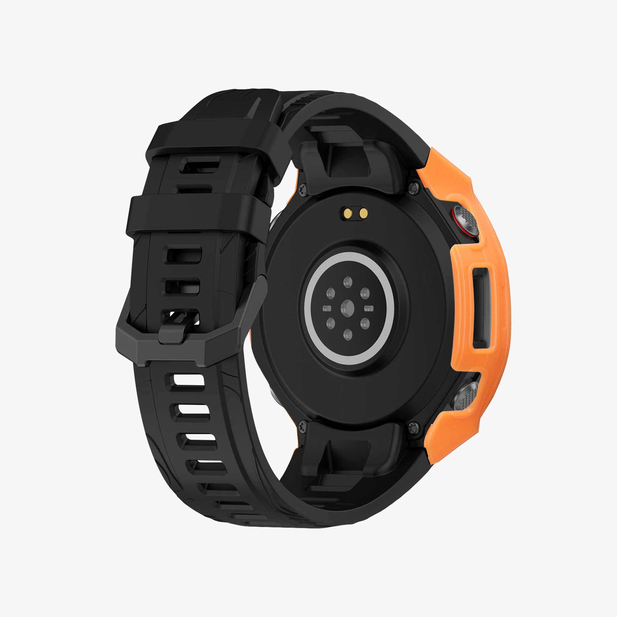 Pouzdra pro Amazfit T-Rex3 Pro 44mm kwmobile sada 2 ks - černá / oranžová