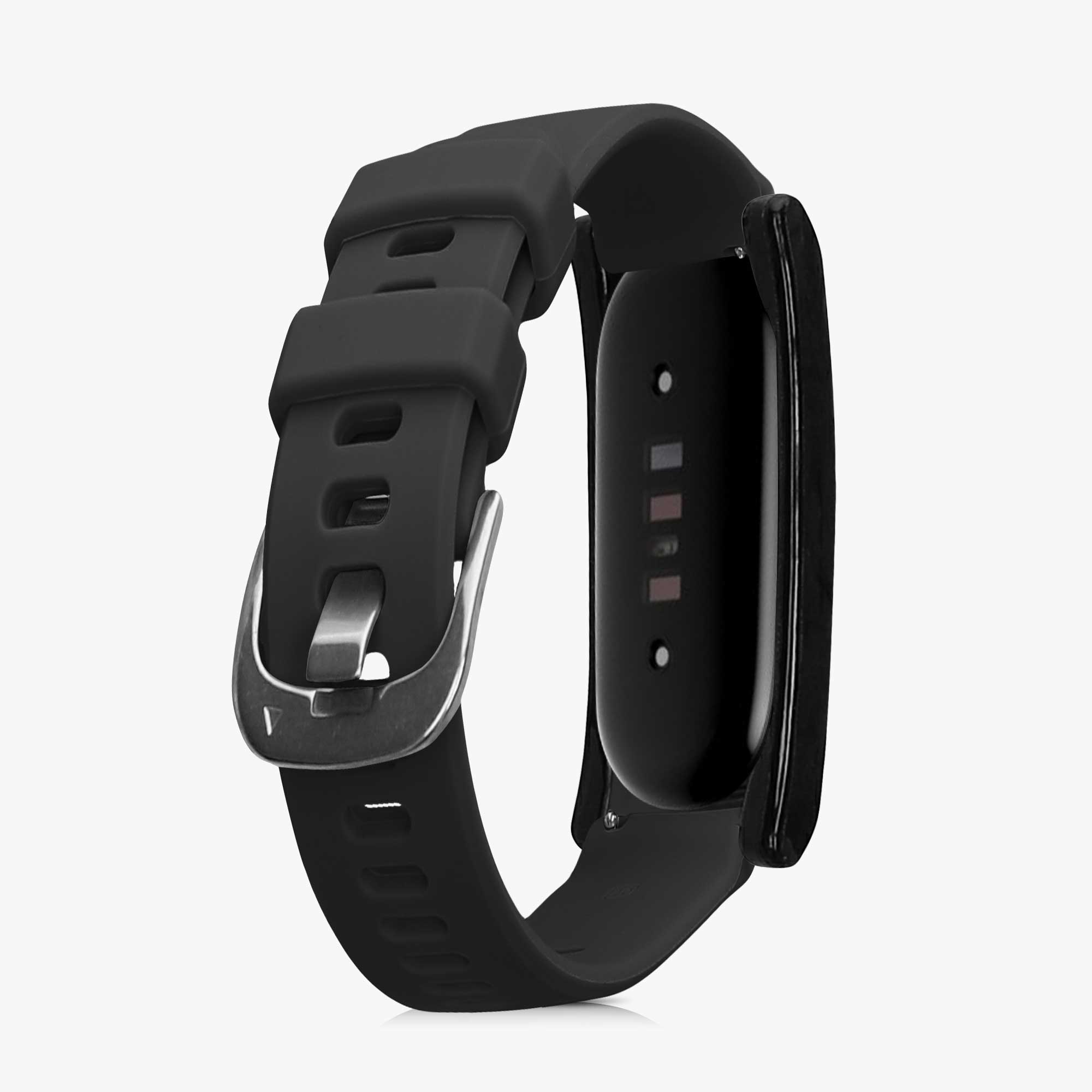 Pouzdra pro Google Fitbit Air kwmobile sada 2 ks - černá / stříbrná
