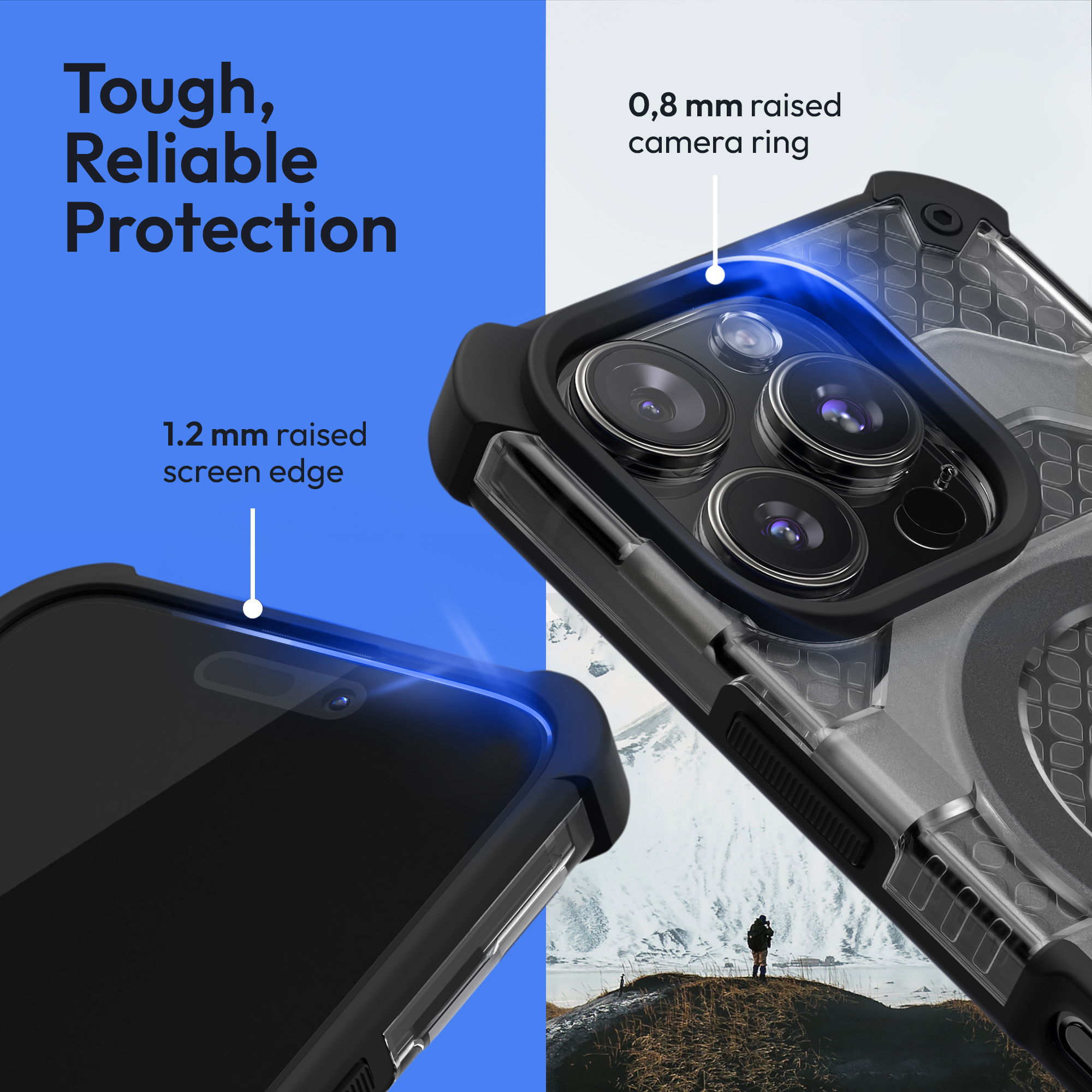 Magnetický kryt na mobil MagSafe iPhone 16 Pro Cover - černá