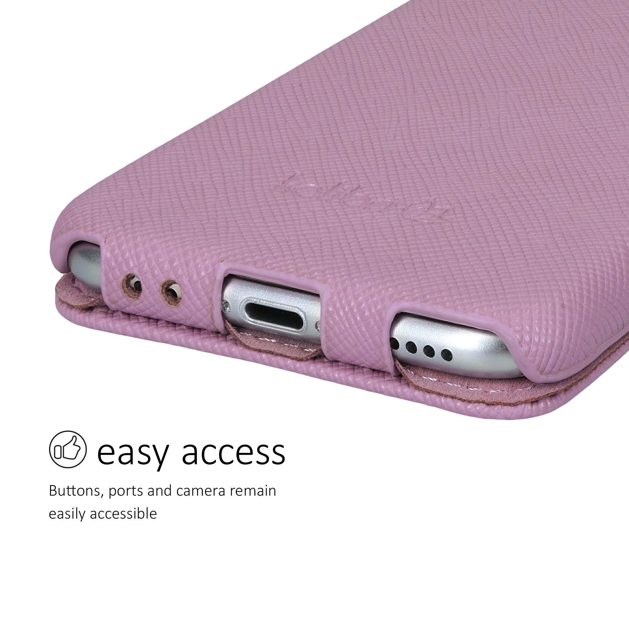 Flipové pouzdro kalibri pro iPhone SE 2022/2020/8/7 - mauve