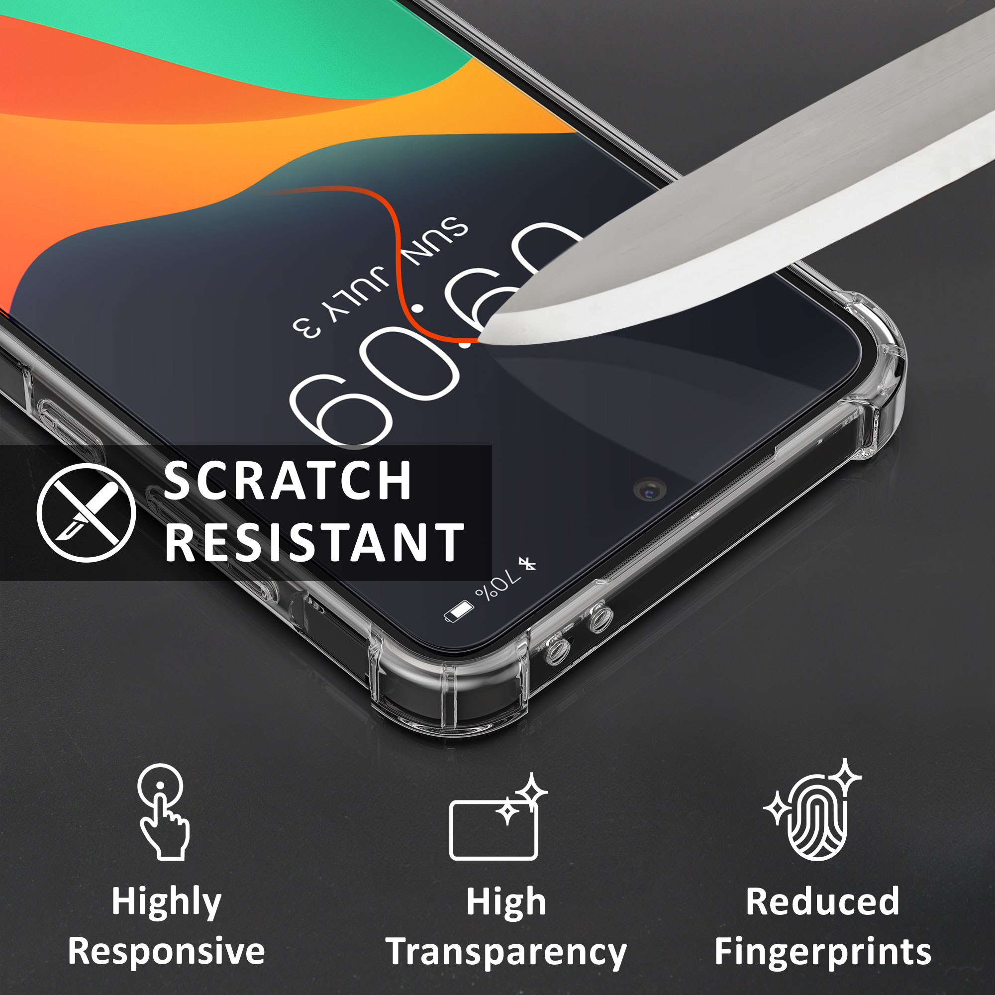 Průhledný kryt na mobil Samsung Galaxy A56 5G kalibri TPU + 2x tvrzené sklo transparentní