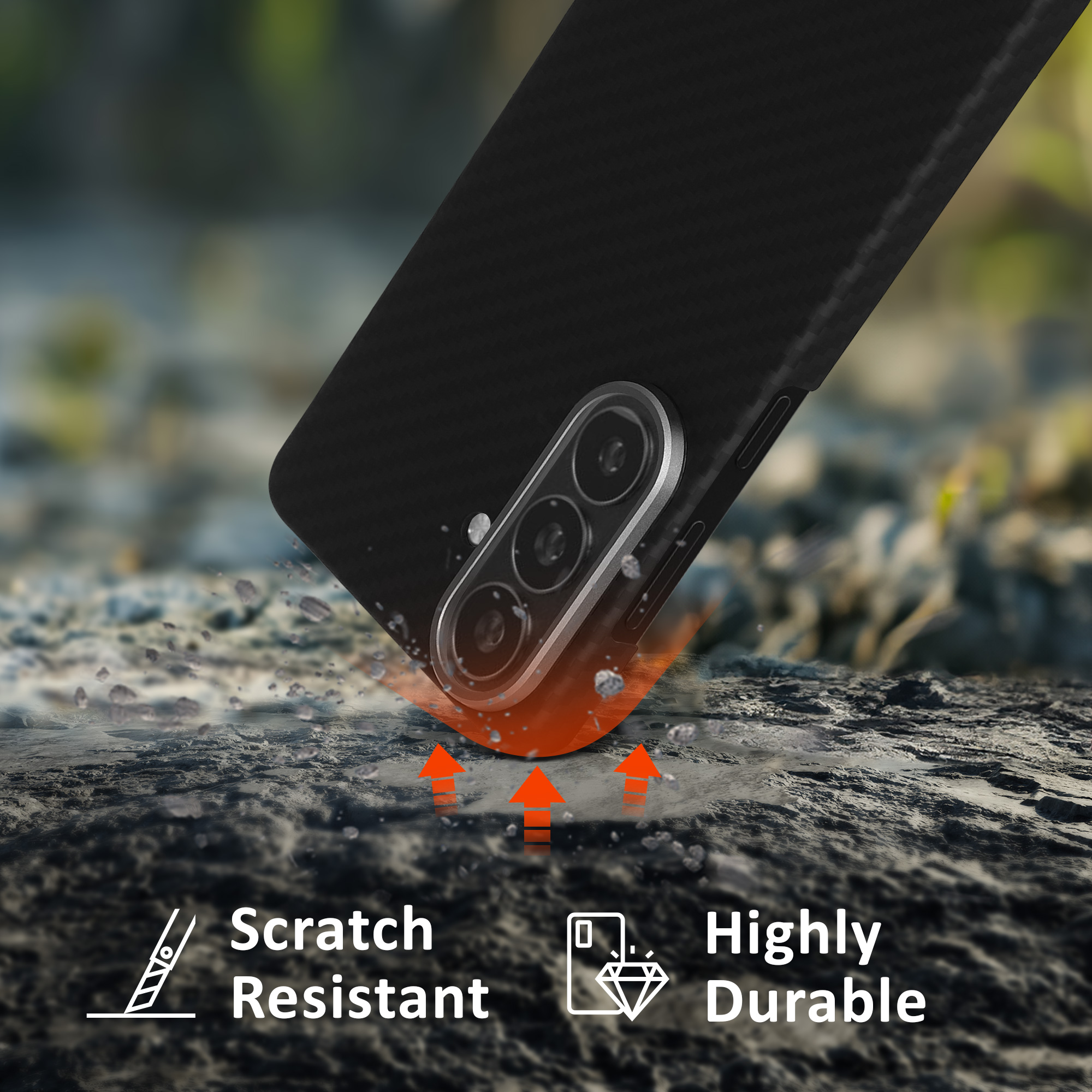 Ultra tenké pouzdro na telefon pro Samsung Galaxy S26 kalibri MagSafe aramidové - matná černá