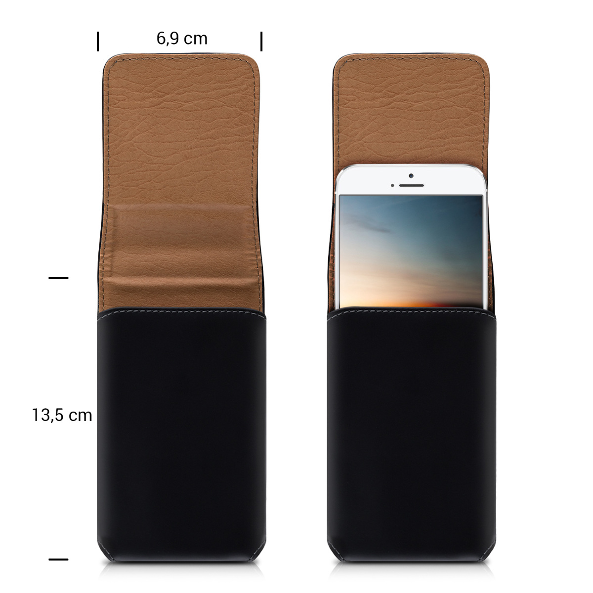 Univerzální pouzdro na mobil Belt kwmobile - černá