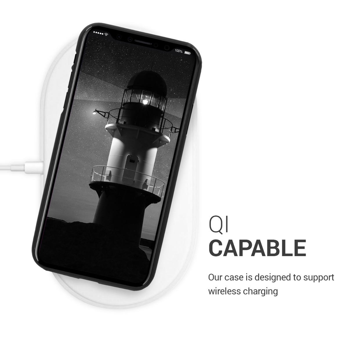 Silikonový kryt na mobil kwmobile pro Apple iPhone X - matná černá