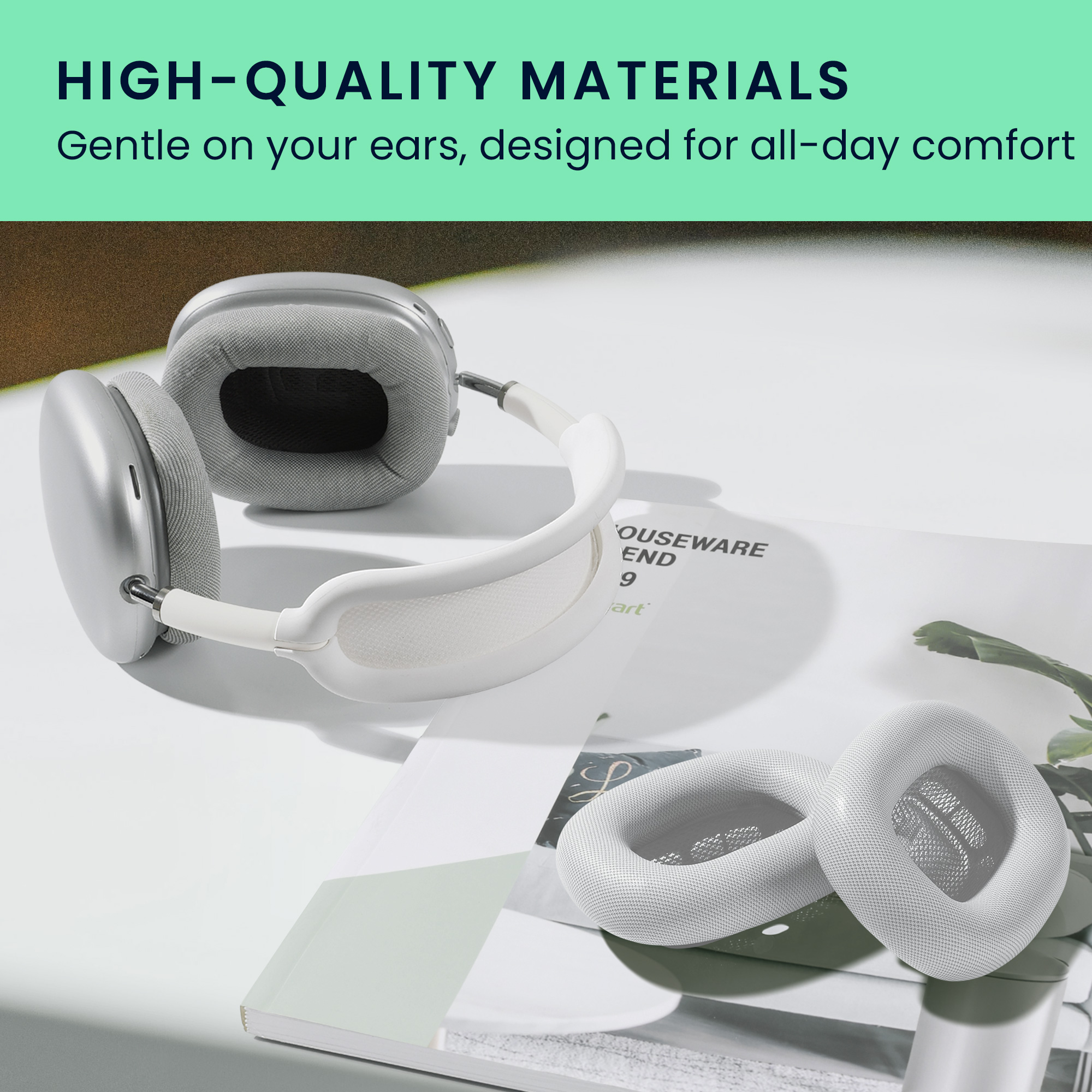 Náhradní ušní polštářky sluchátka Bose Quietcomfort 35 35II 25 15 stříbrná kwmobile