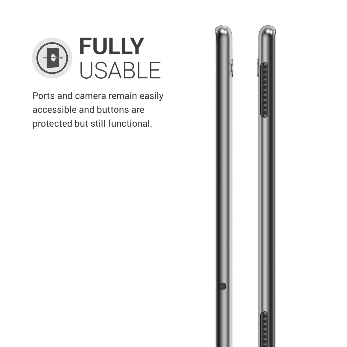 Pouzdro na tablet - Huawei MediaPad T5 10 Case - kwmobile - transparentní