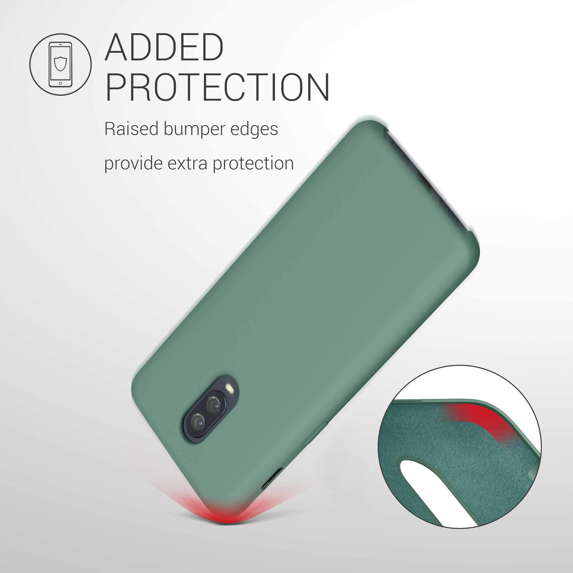 Kryt na mobil OnePlus 6T kwmobile TPU lesní zelená