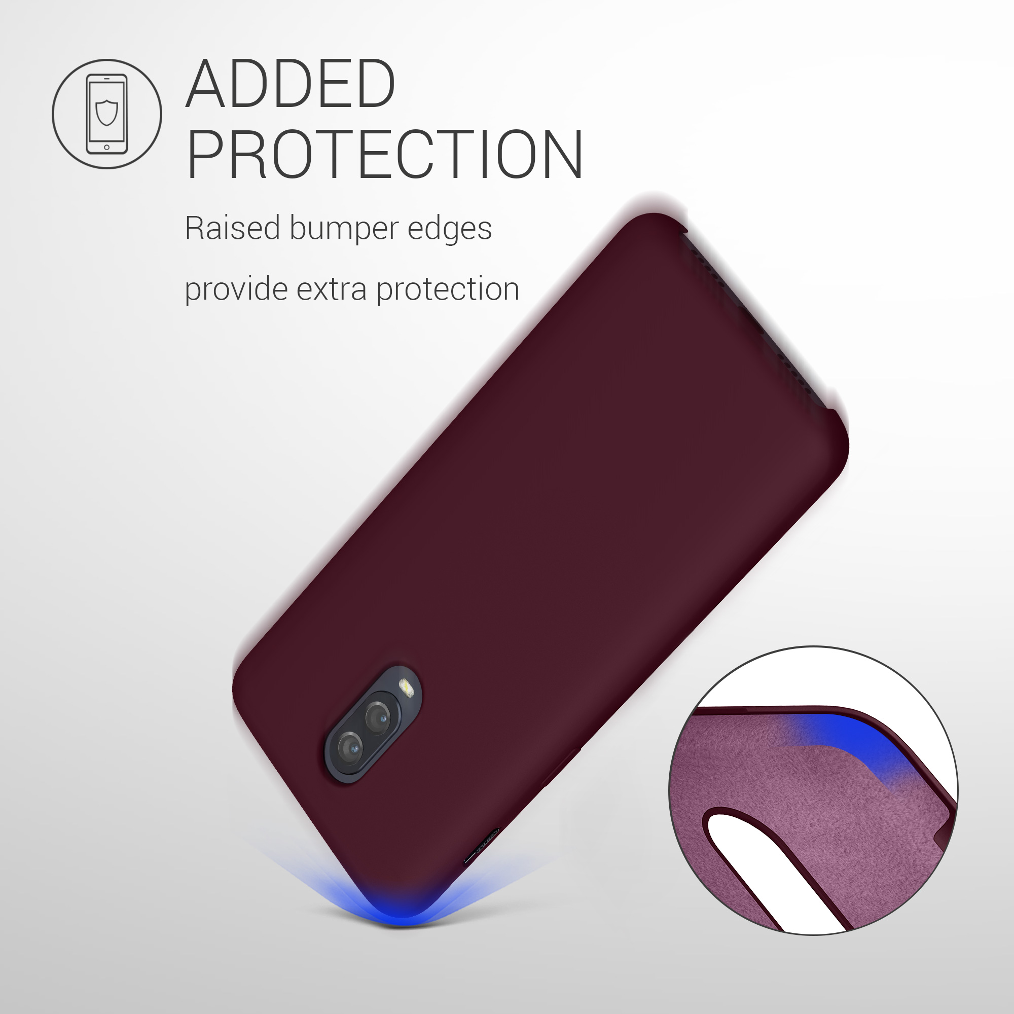 Kryt na mobil OnePlus 6T kwmobile TPU tawny červená