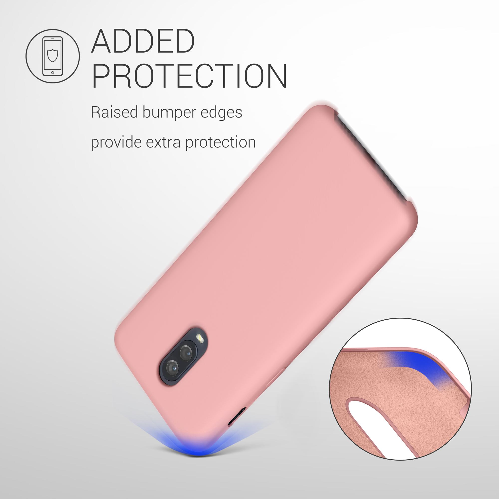Kryt na mobil OnePlus 6T kwmobile TPU zimní růžová