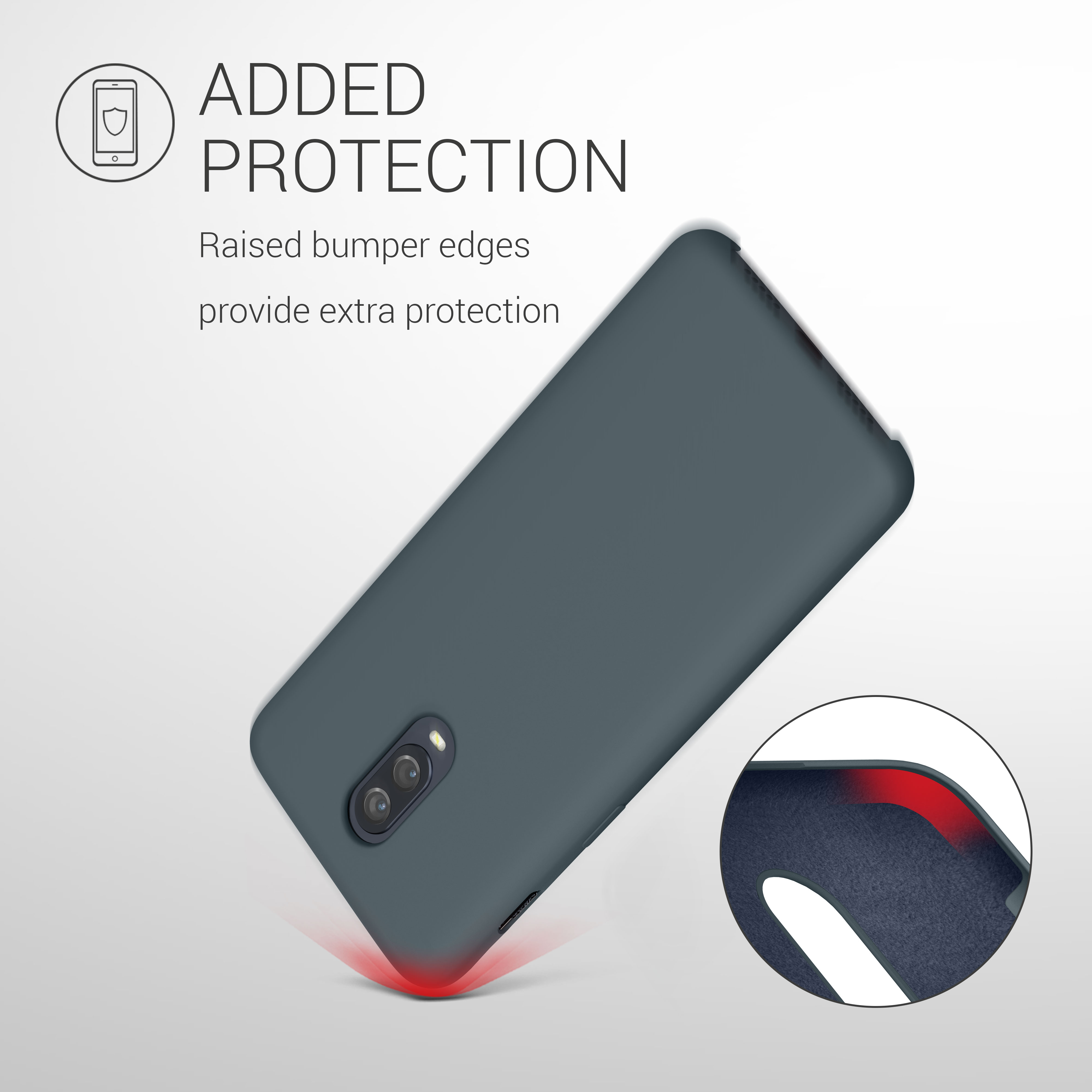 Kryt na mobil OnePlus 6T kwmobile TPU tmavě šedá