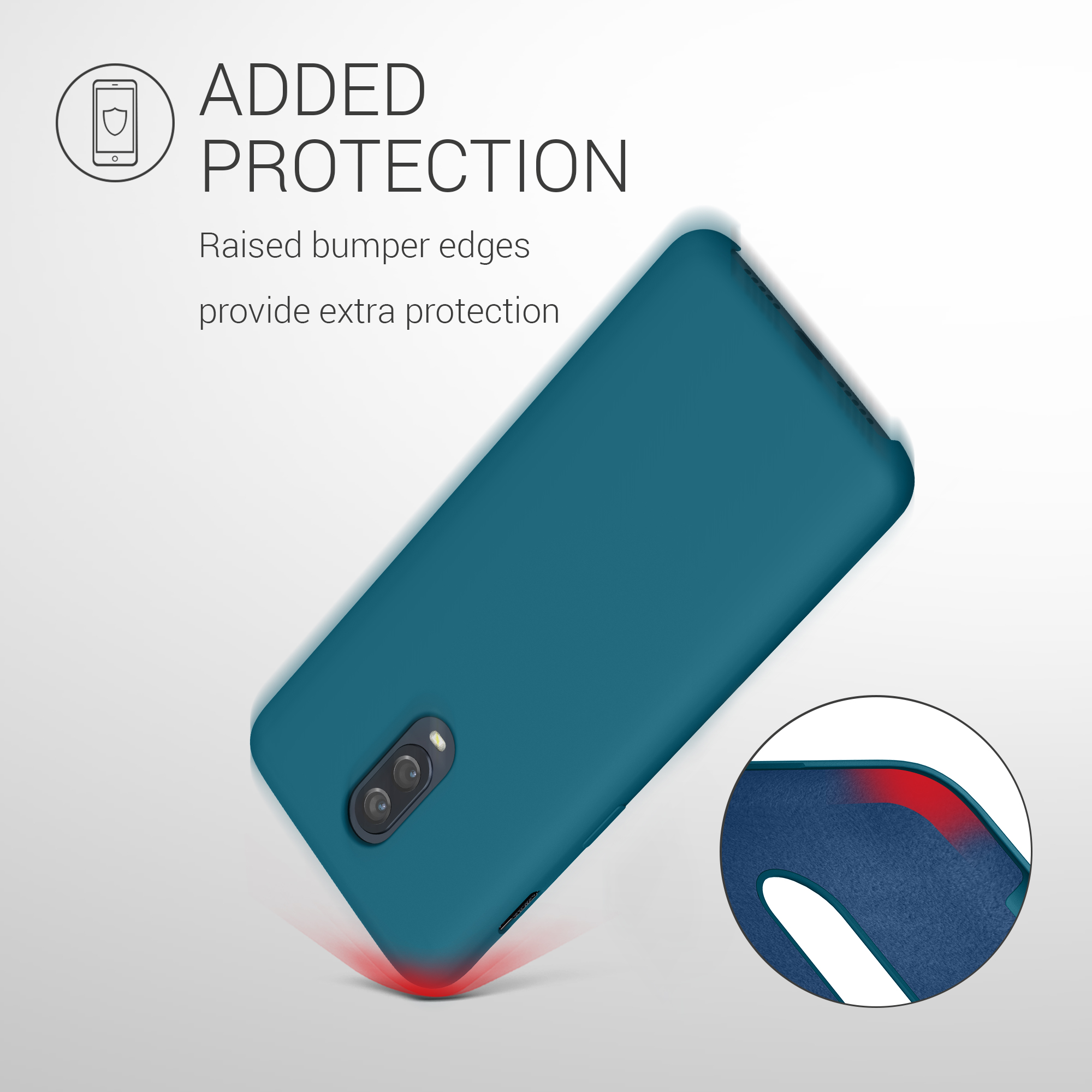 Kryt na mobil OnePlus 6T kwmobile TPU petrolejová matná