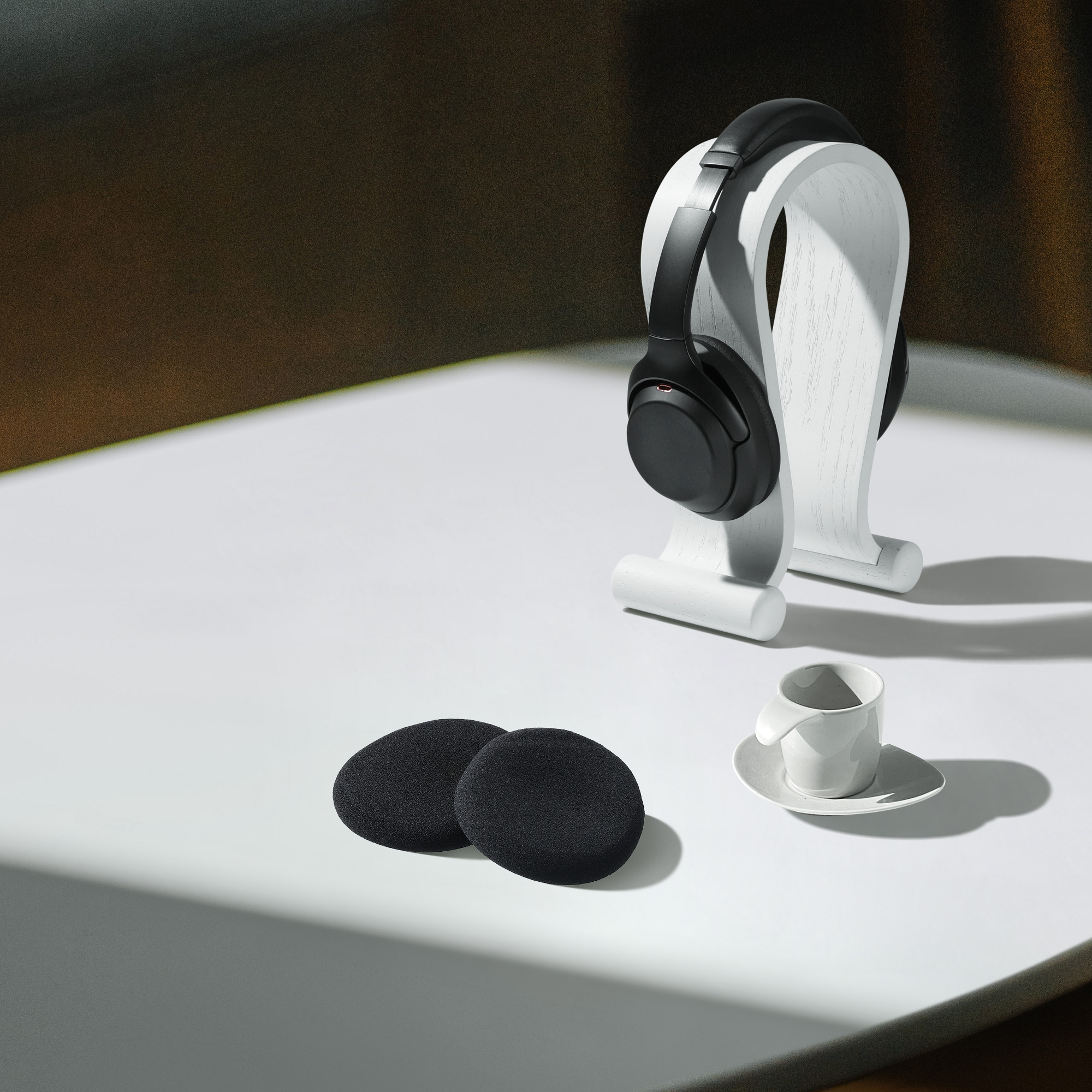 2x pěnové náušníky na sluchátka pro Logitech H800 kwmobile - černá