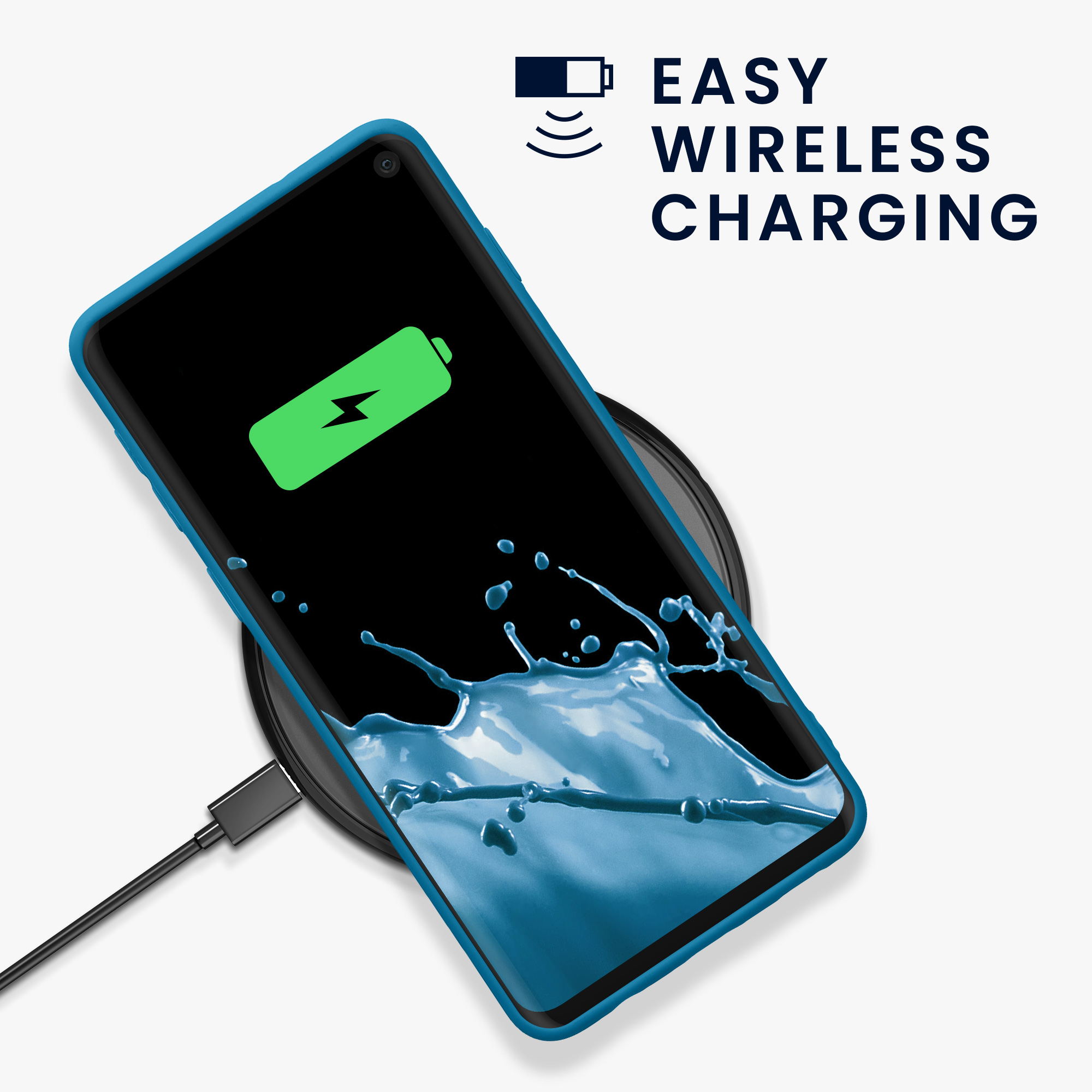 Kryt na mobil Samsung Galaxy S10 kwmobile TPU karibsky modrý