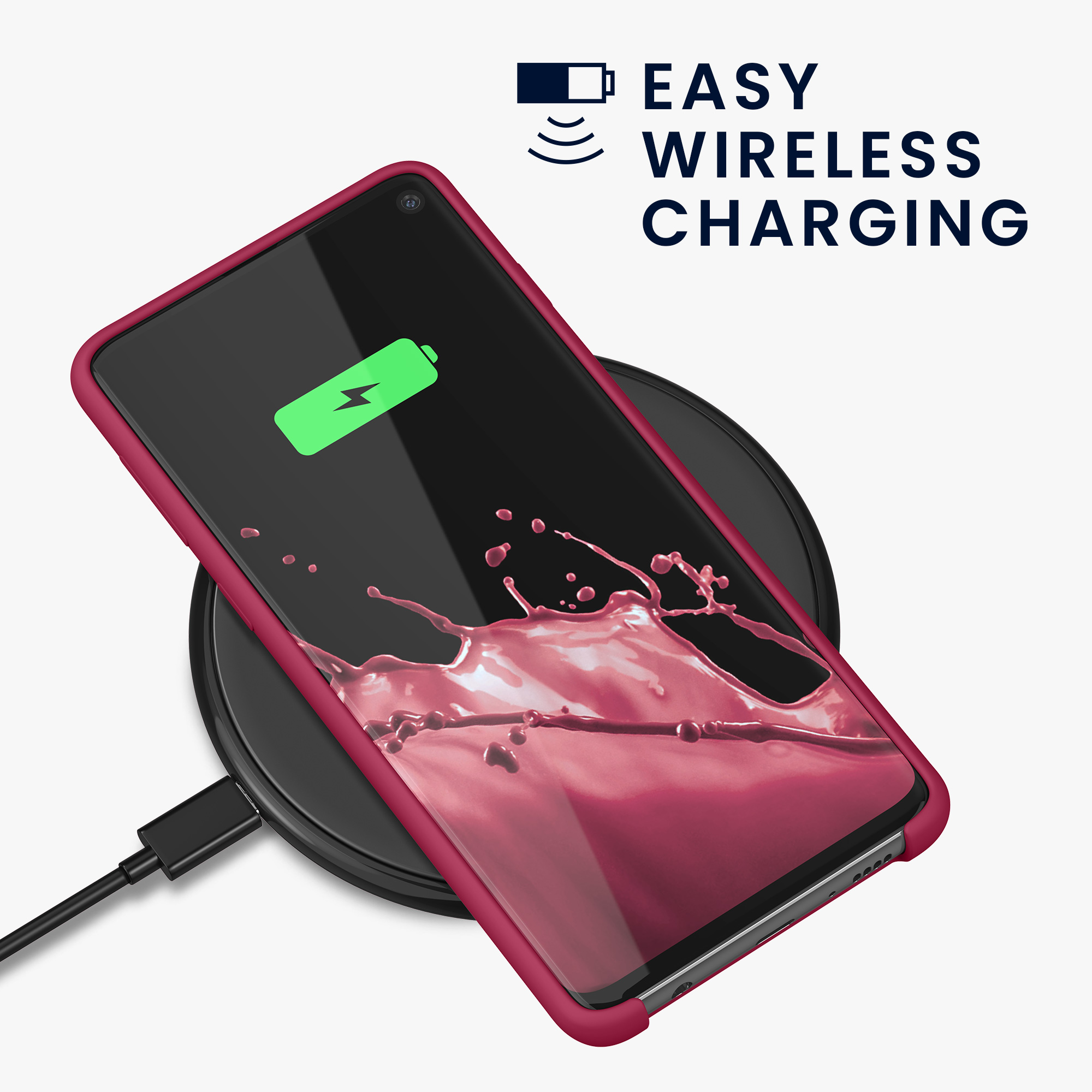 Kryt na mobil Samsung Galaxy S10 kwmobile TPU Fuchsia Matte