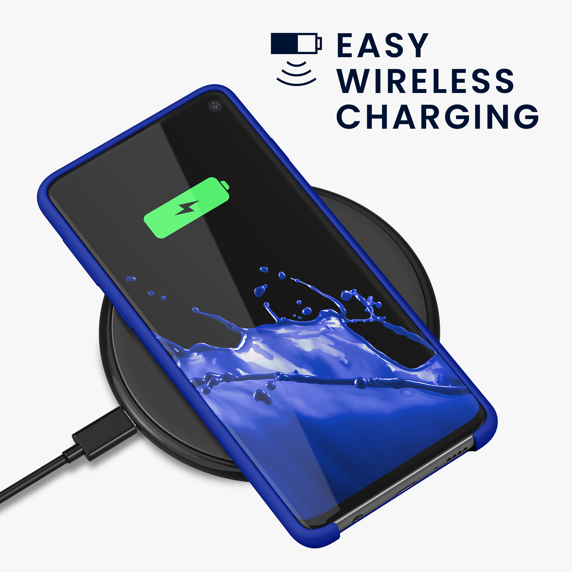 Kryt na mobil Samsung Galaxy S10 kwmobile TPU baltsky modrý