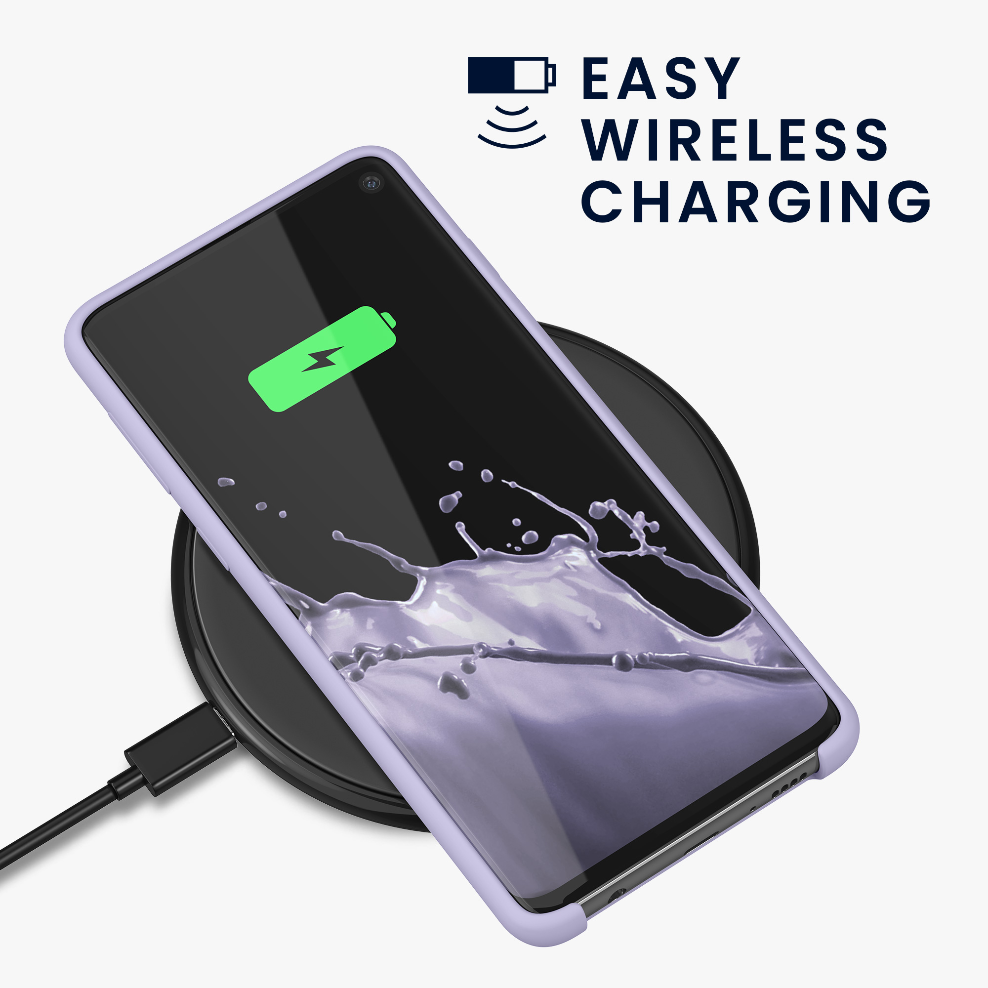 Kryt na mobil Samsung Galaxy S10 kwmobile TPU světle levandulový