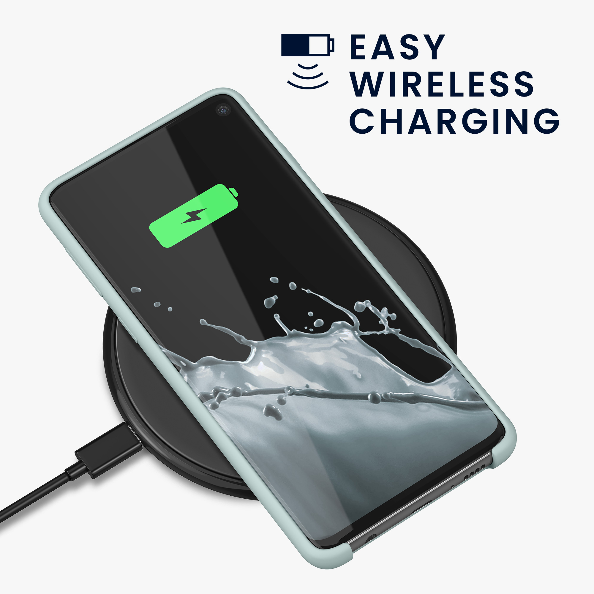 Kryt na mobil Samsung Galaxy S10 kwmobile TPU mintový